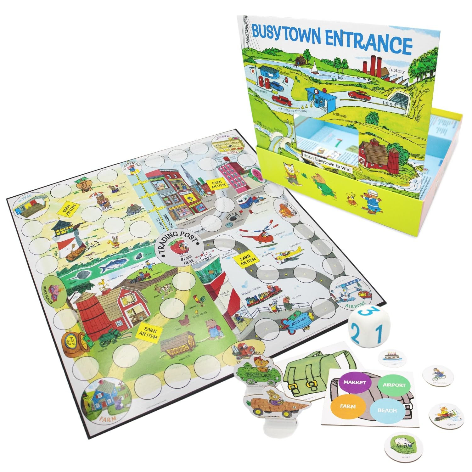 , Richard Scarry’s Busy Day Game, Based on Early Reader Books for Preschool, …
