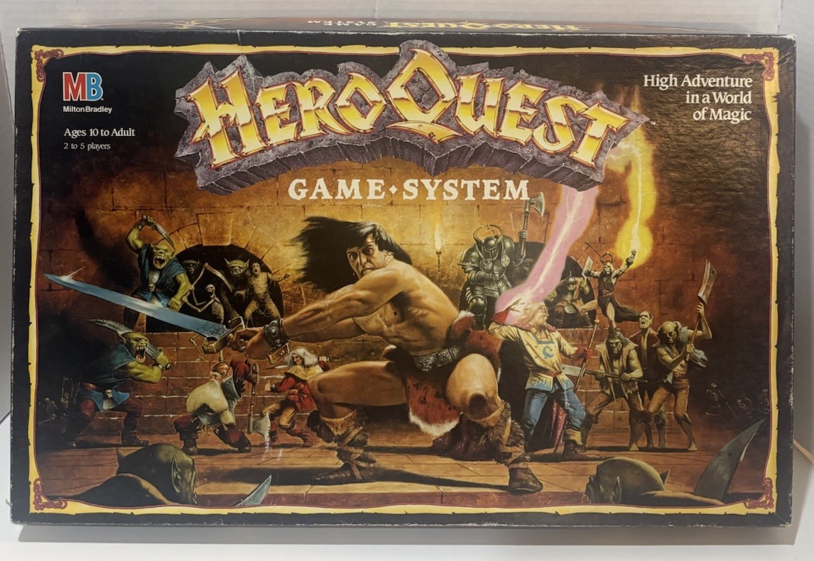 Vintage 1989 HeroQuest Board Game COMPLETE CIB – Hero Quest Milton Bradley MB