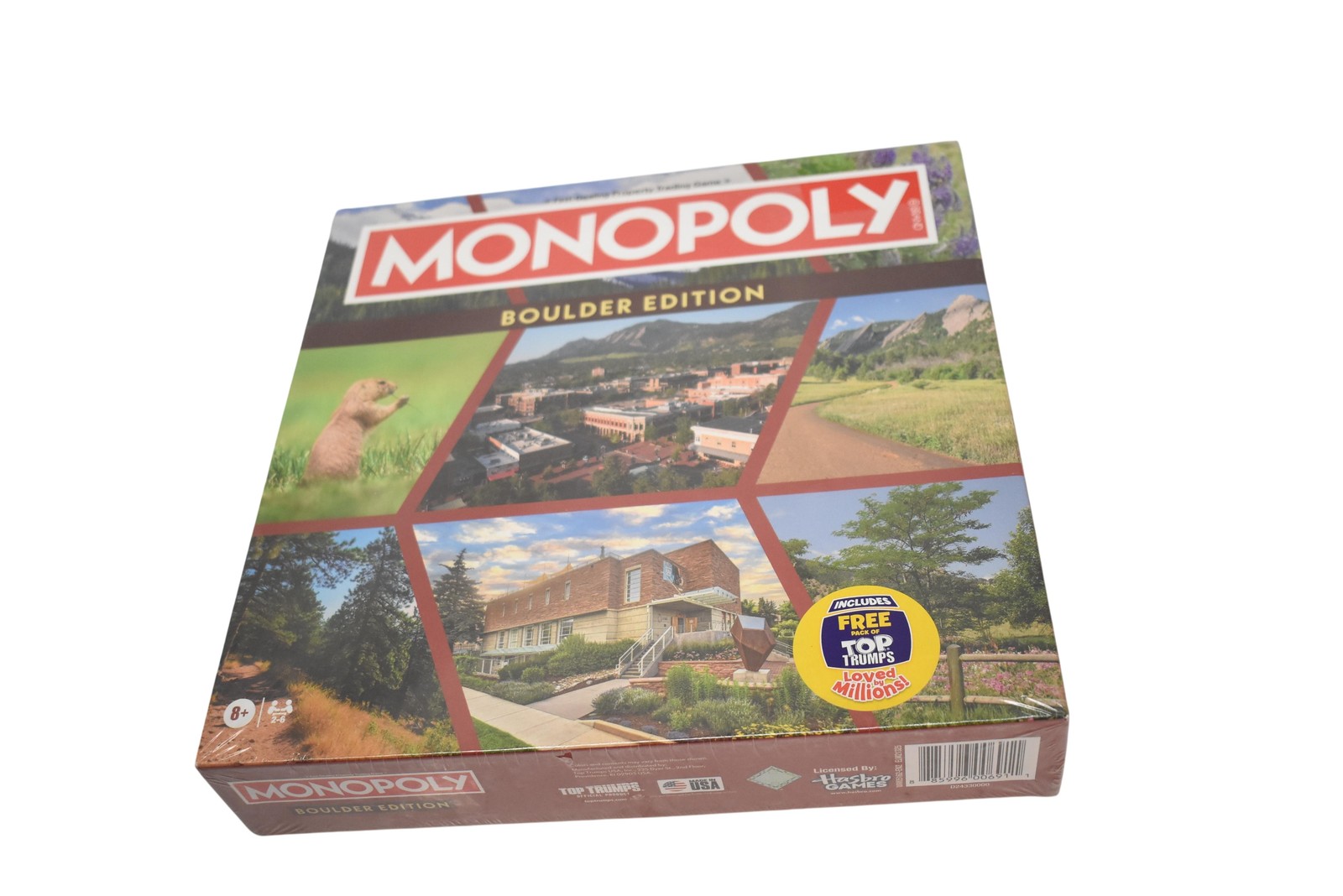 Monopoly Boulder Edition Board Game New Sealed Ages 8+ Made In USA Top Trumps