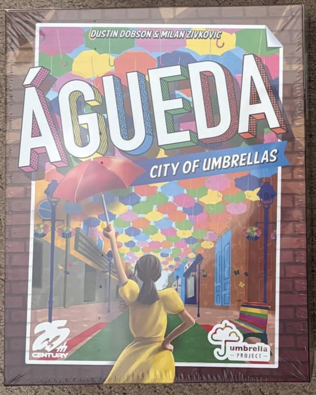 25th Century Games Agueda: City of Umbrellas Board Game Complete