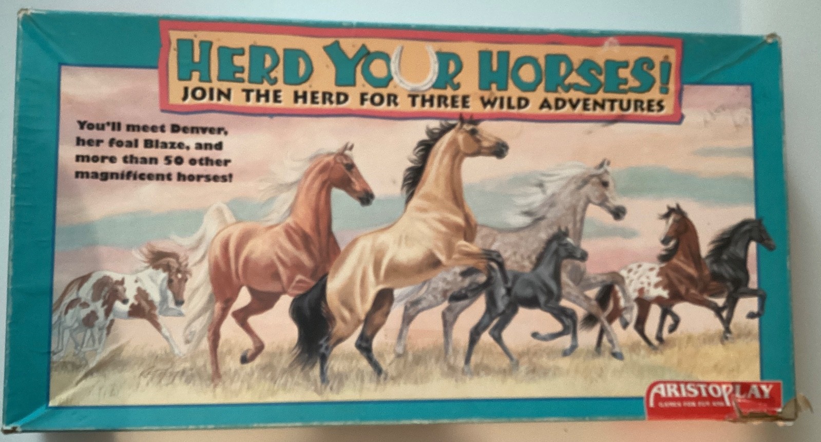 Herd Your Horses Board Games Fair Missing one Horse Token 1993 Aristoplay