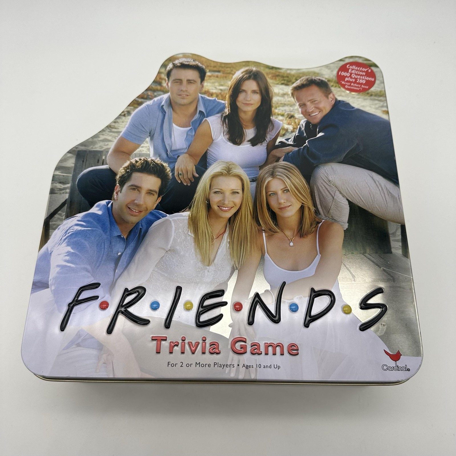 Vintage Cardinal Friends Trivia Game Collector’s Tin 2+ Players 10+ 2002 Used