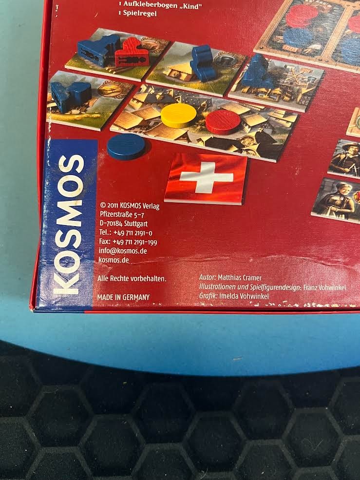 Helvetia Board Game German Edition w/ English Printed Rules – Kosmos