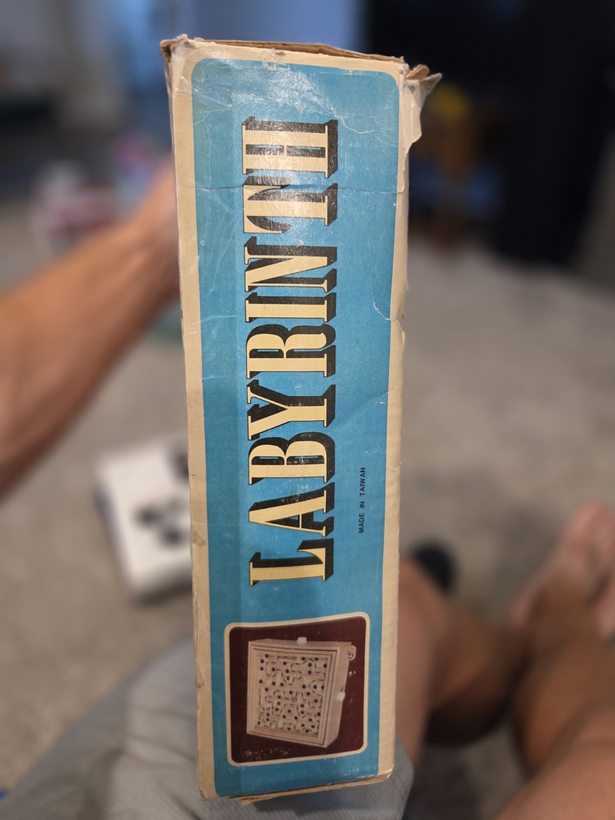 Vintage Labyrinth Wooden Marble Tilting Maze Puzzle Game Roll-A-Maze