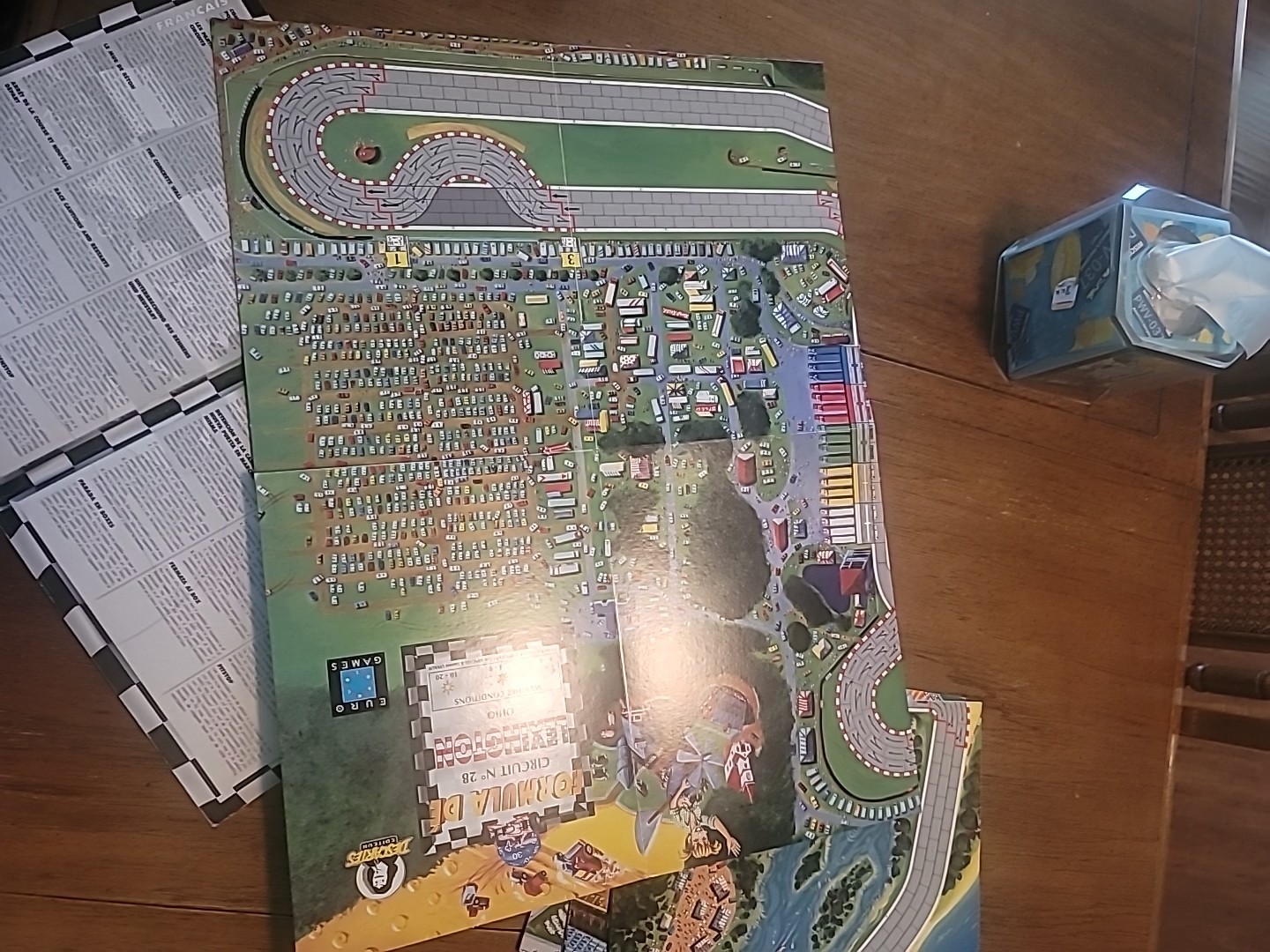FORMULA DE Map Track Game Boards Detroit-Lexington-Atlanta-Datona 27/28/29/30
