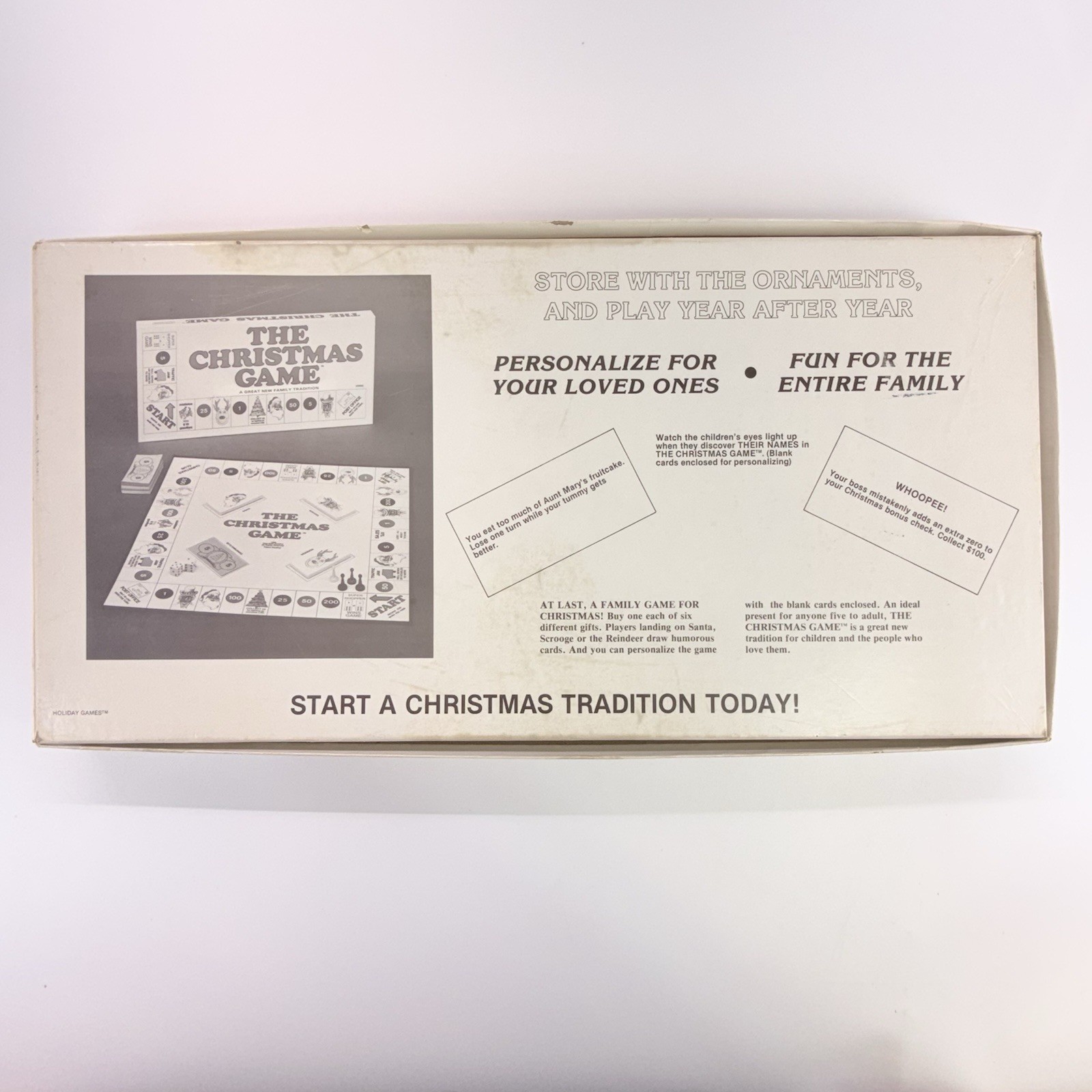 The Christmas Game- By Holiday Games -Vintage 1980 Board Game-Complete VG/VG+