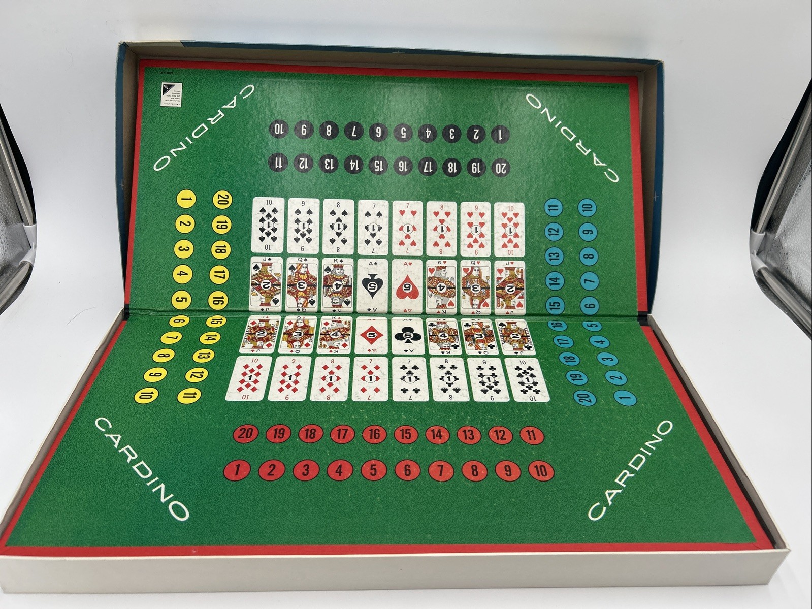 Vintage 1970 Milton Bradley CARDINO Exciting Card Tile Strategy Game! COMPLETE!