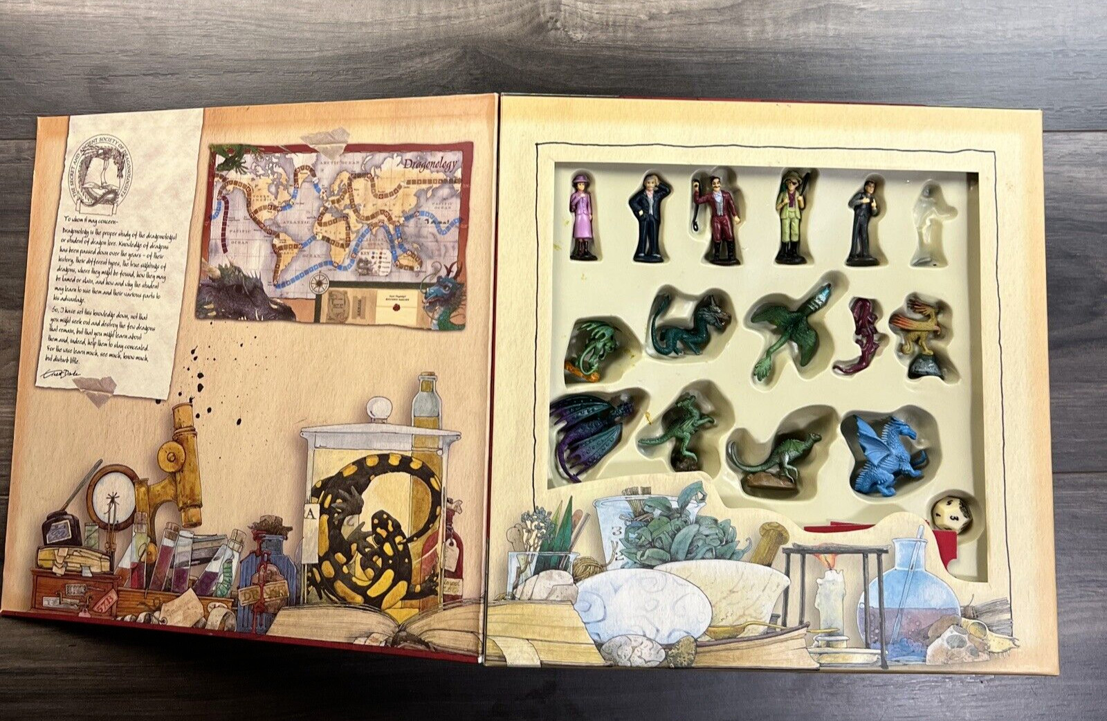Dragonology The Game 2003 Sababa Toys Board Game (Missing 1 Figure)