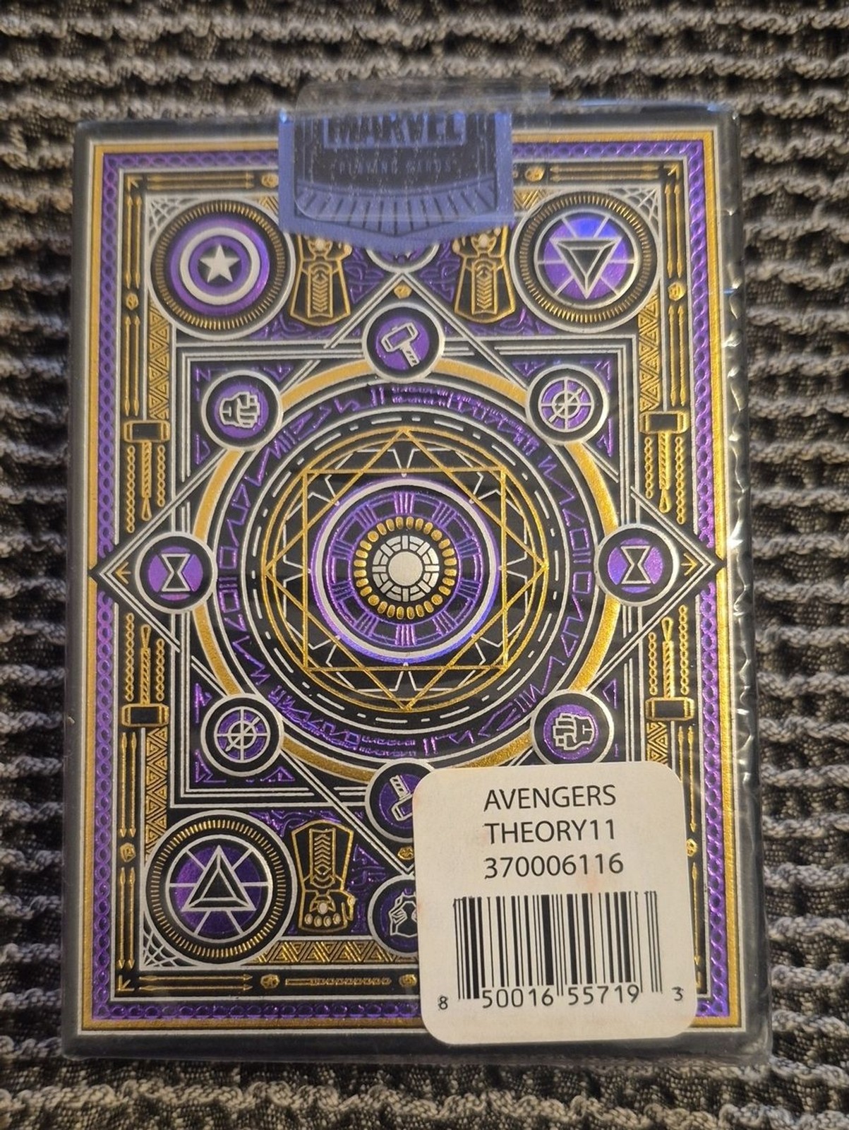 Marvel Avengers Theory 11 Purple & Gold Playing Cards