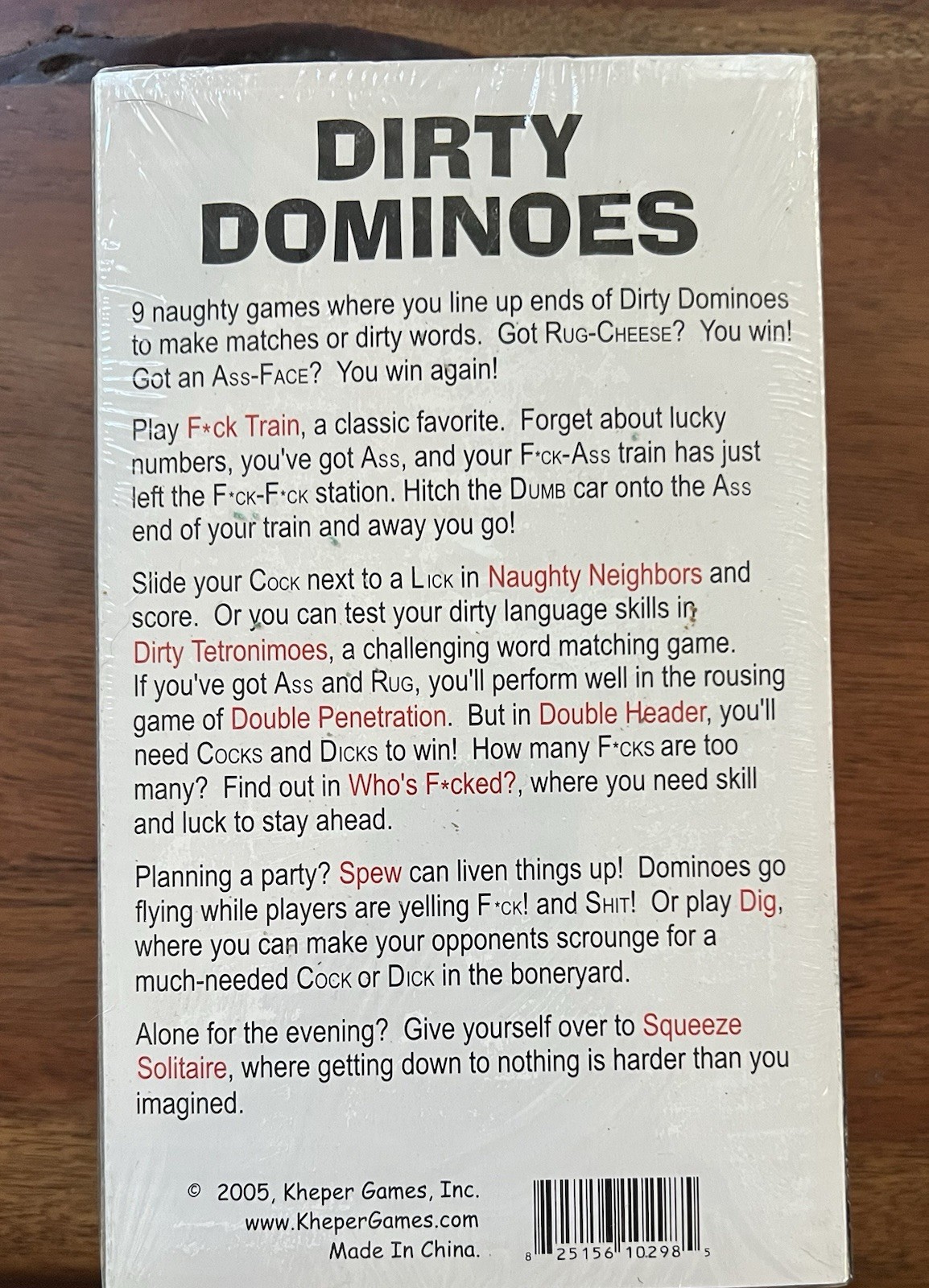 Dirty Dominoes Adult Party Game 28 Naughty Dominoes 9 Games New Sealed