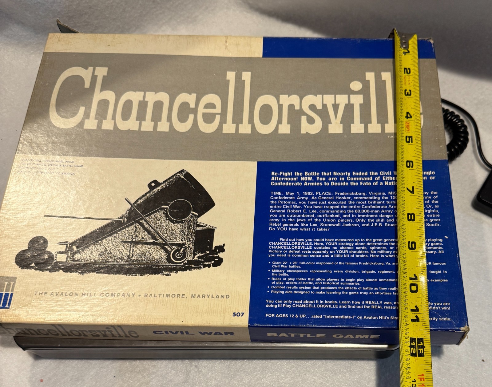 Chancellorsville Board Game LETTER American Civil War Some Unpunched 1974 2nd Ed