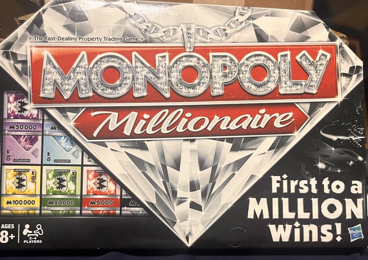 Monopoly Millionaire Edition Board Game – First to a Million Wins, Luxury Theme