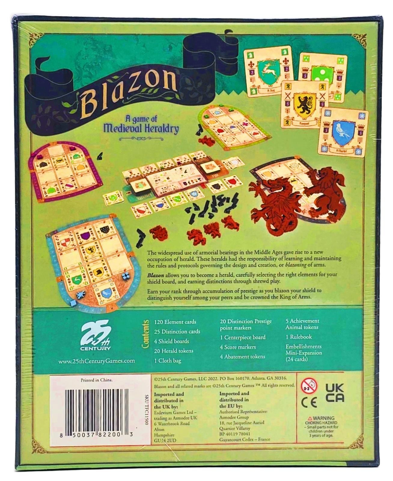 Blazon Deluxe Kickstarter Edition by 25th Century Games – SEALED