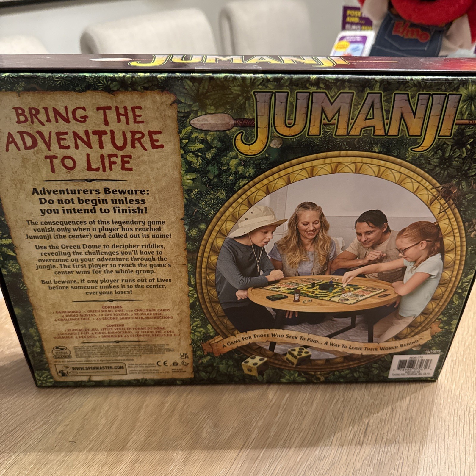 Jumanji The Game Classic Adventure Board Game Spin Master Games 2021. Sealed
