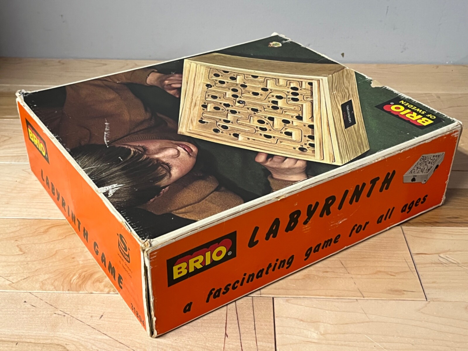 Vintage Brio Labyrint Game 31804 – w/Original Box – 1969 – Labyrinth