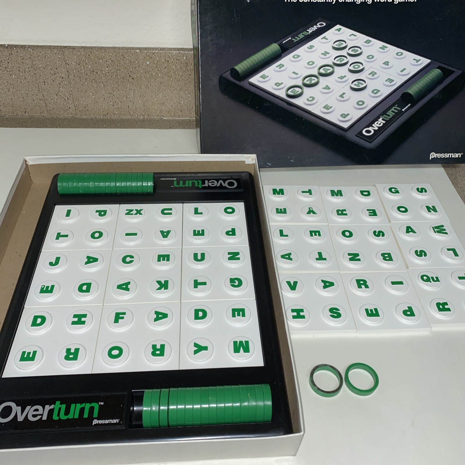 Othello 1984 & Overturn 1993 Board Games Strategy Vintage COMPLETE VG