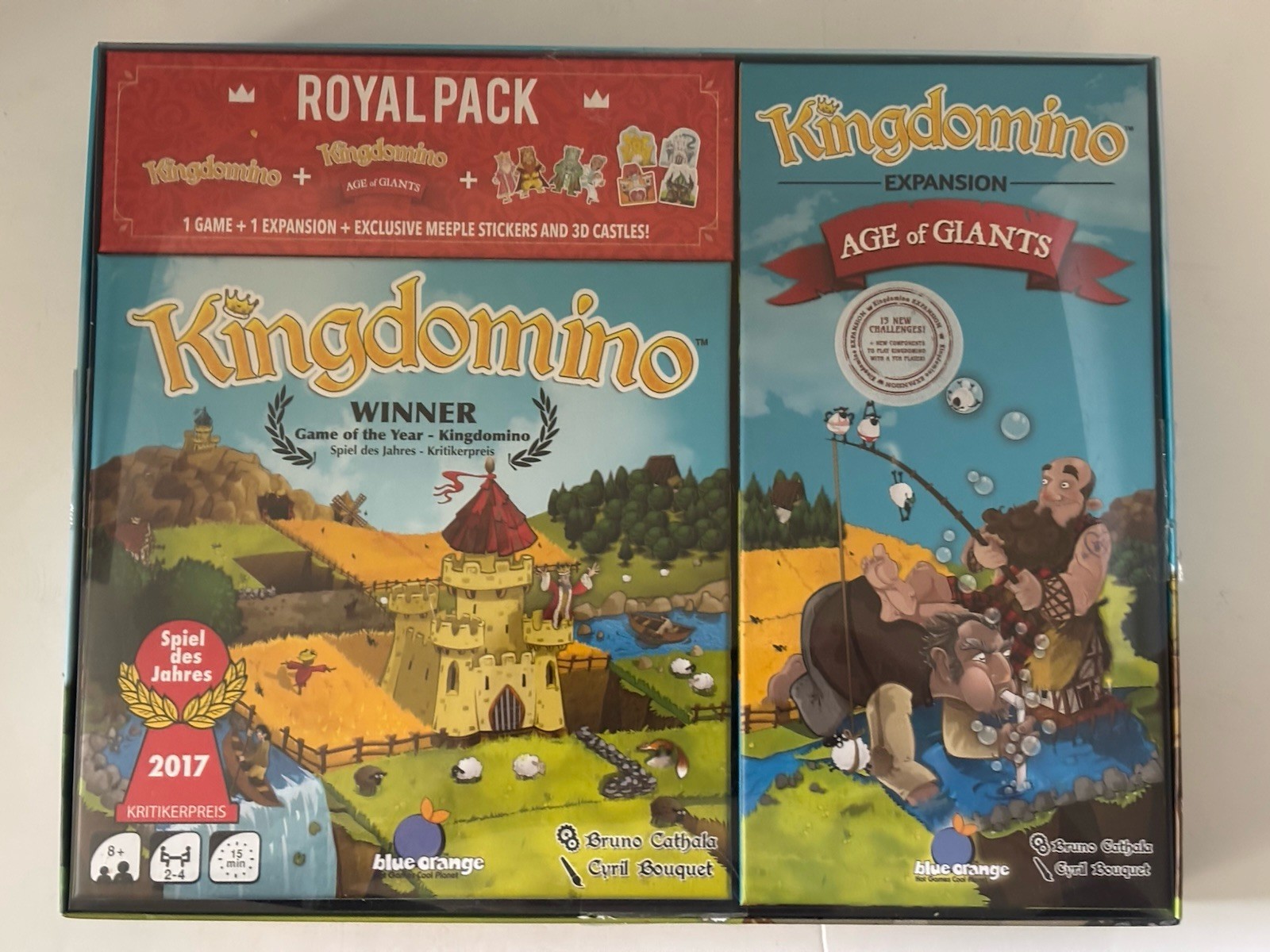 Kingdomino Royal Pack Original Kingdomino & Age Of Giants Expansion Games