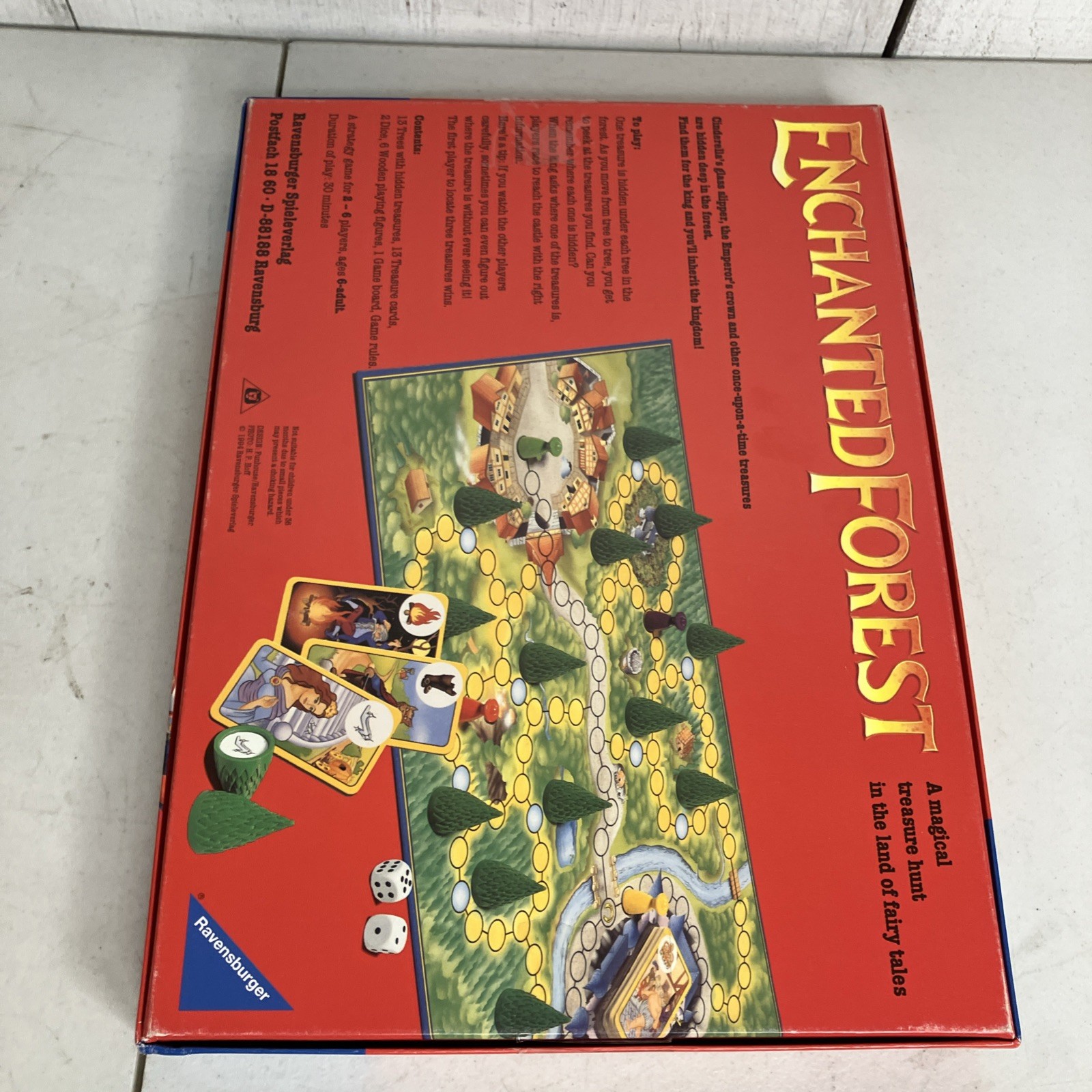 VINTAGE Enchanted Forest Board Game Ravensburger Only Missing One Wood Die