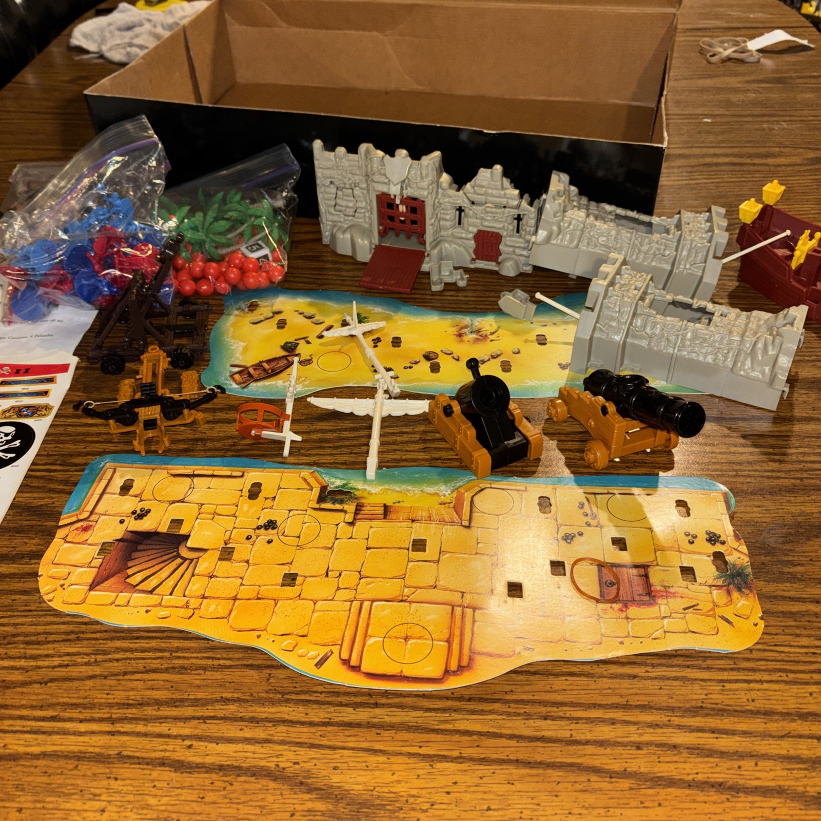 Weapons And Warriors Board Game 2 In 1 Castle Storm And Pirate Clash Complete