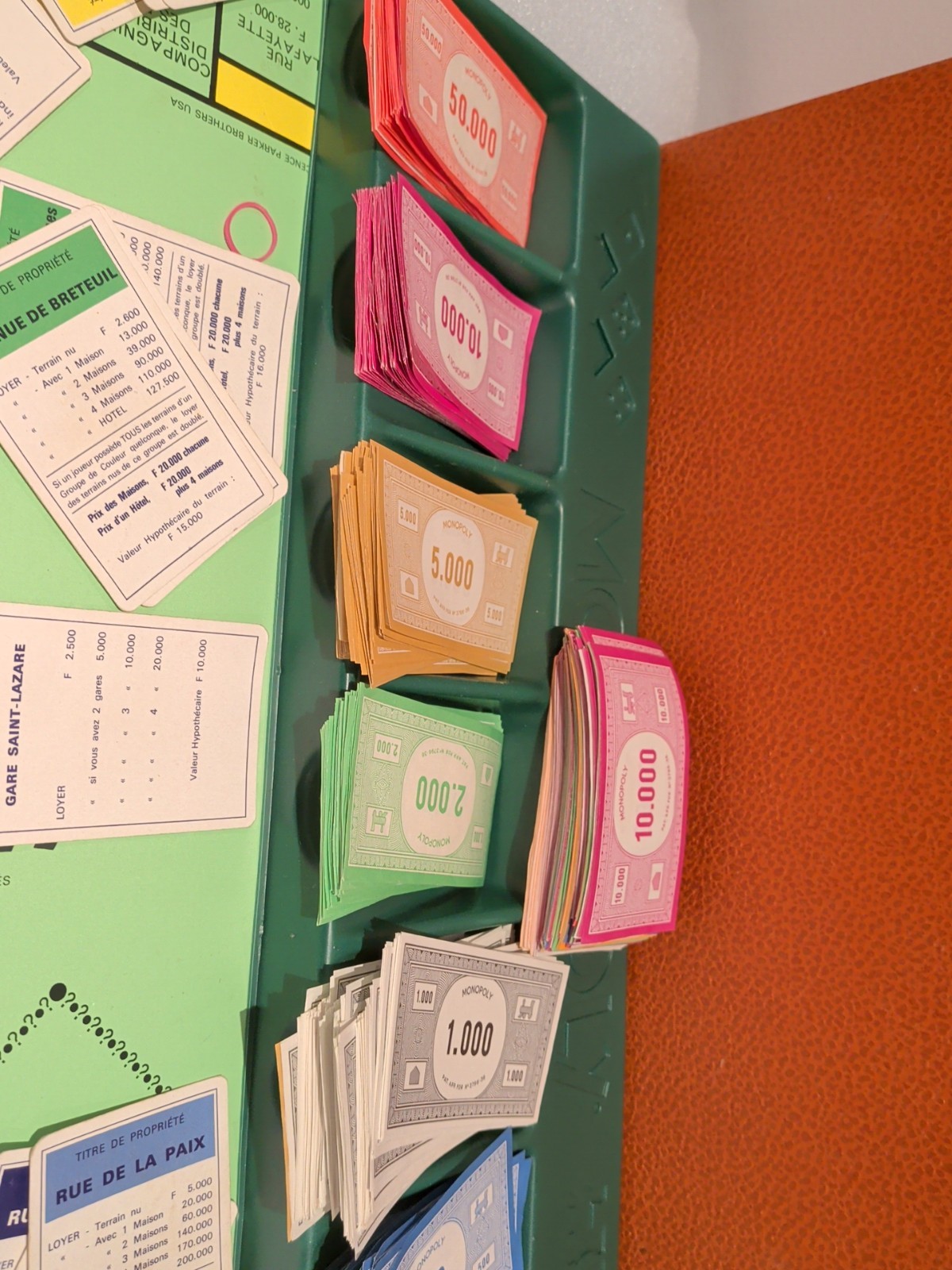 Vintage Monopoly MIRO French Edition Complete Luxury Orange Box 1970s Board Game