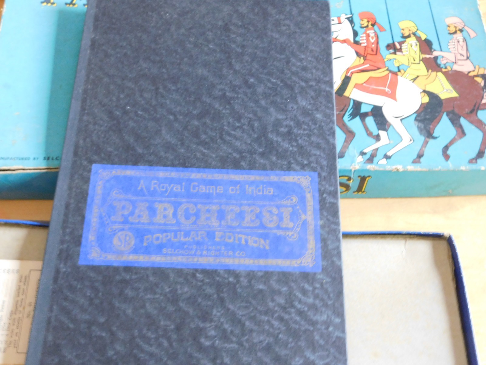Vintage Selchow & Righter Co. Parcheesi Board Game
