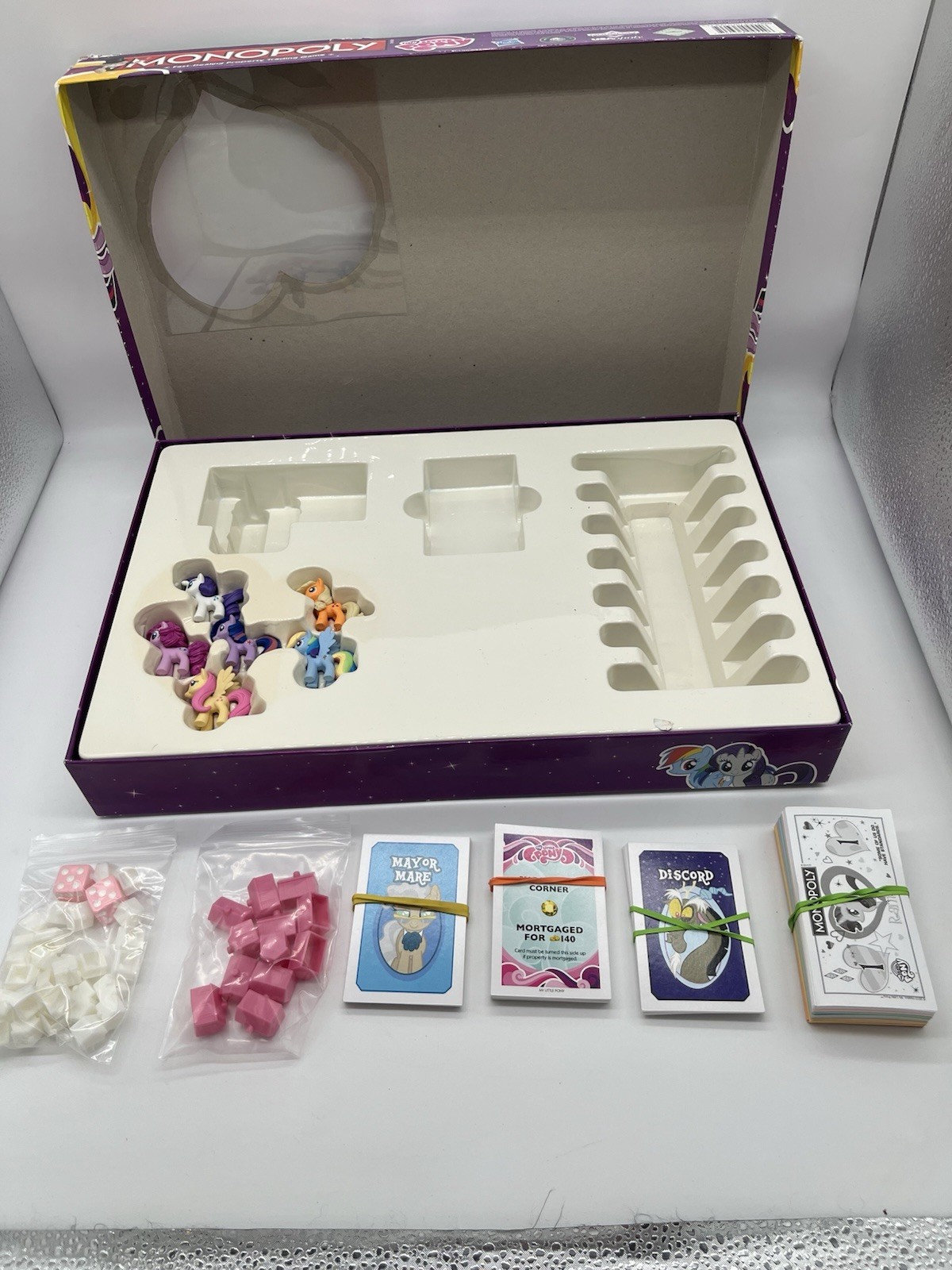 Monopoly My Little Pony Board Game 2013 COMPLETE! 6 Collectible Tokens USAopoly