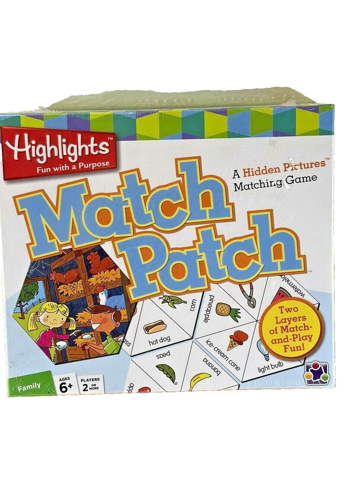 NEW SEALED Kids Matching Board Game Highlights Match Patch Kids Game Age 6+