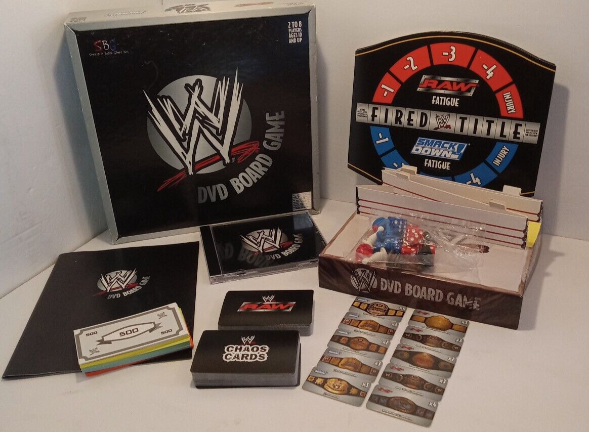 2005 WWE Wrestling DVD Board Game 1st Edition RAW/Smackdown by Specialty Games