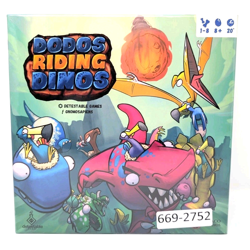 Dodos Riding Dinos Racing Board Game Draco Studios Brand New Sealed