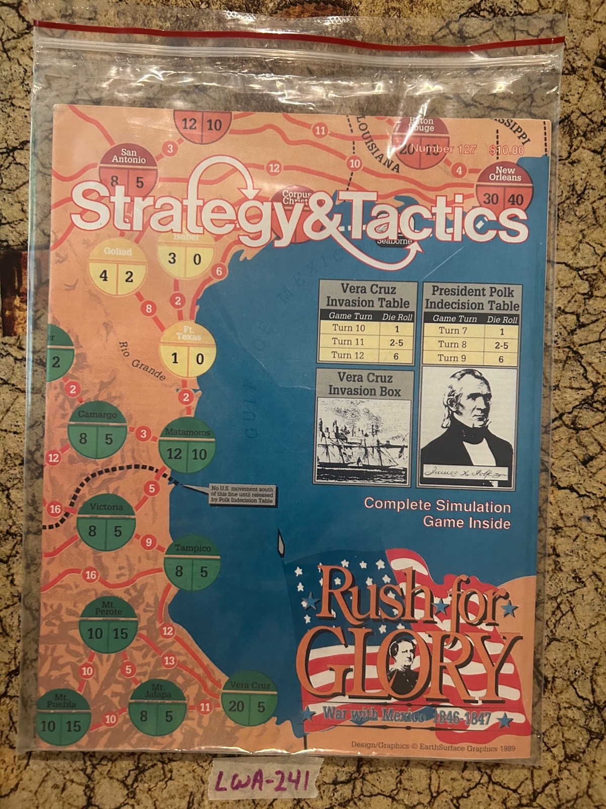 Strategy & Tactics #127 Rush for Glory (Unpunched) Lot LWA-241