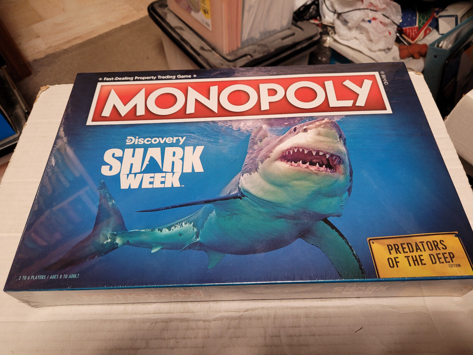 Discovery Shark Week Monopoly Board Game NEW FREE SHIPPING