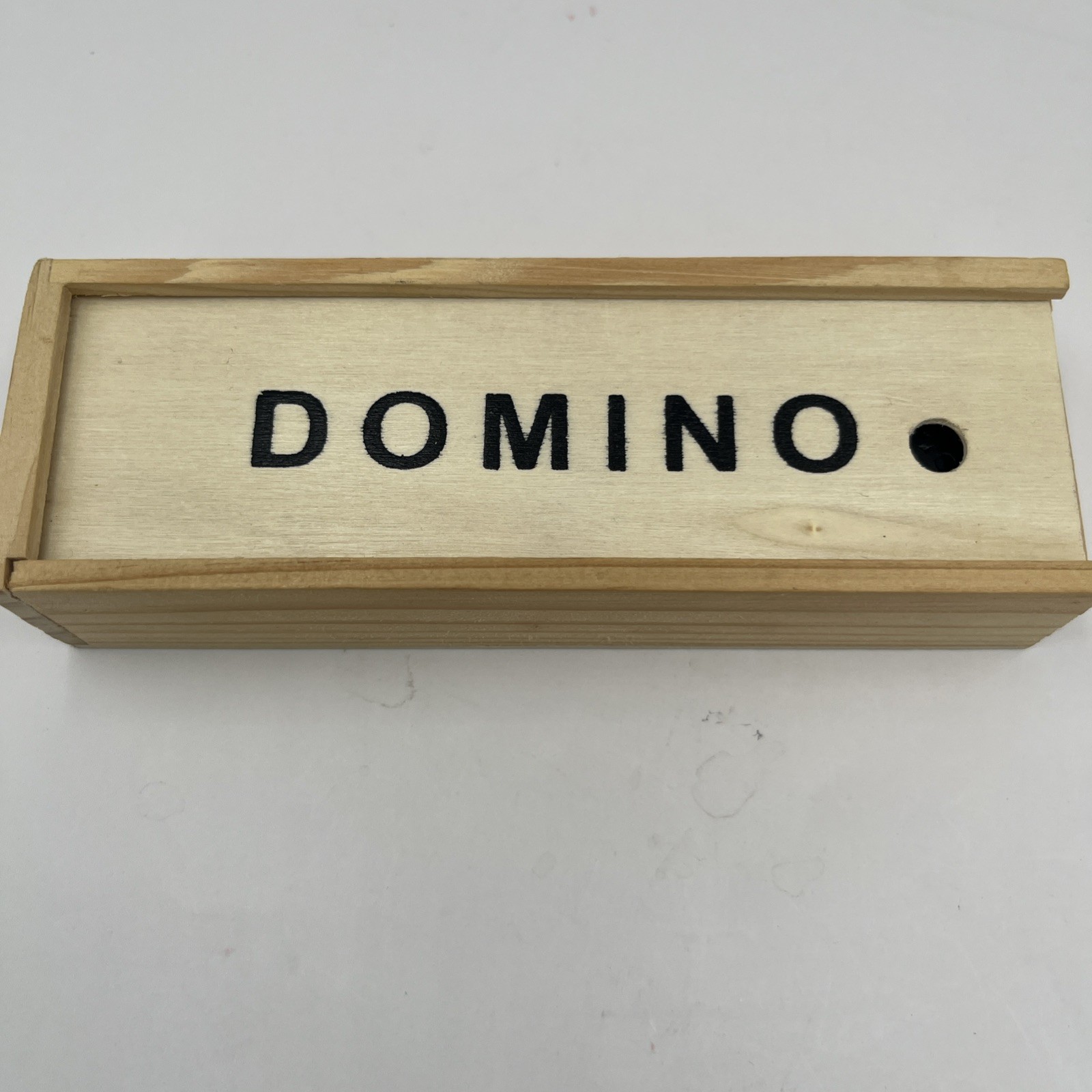 Double Six Dominoes With Wooden Case, Black Color, Doesn’t Include Instructions