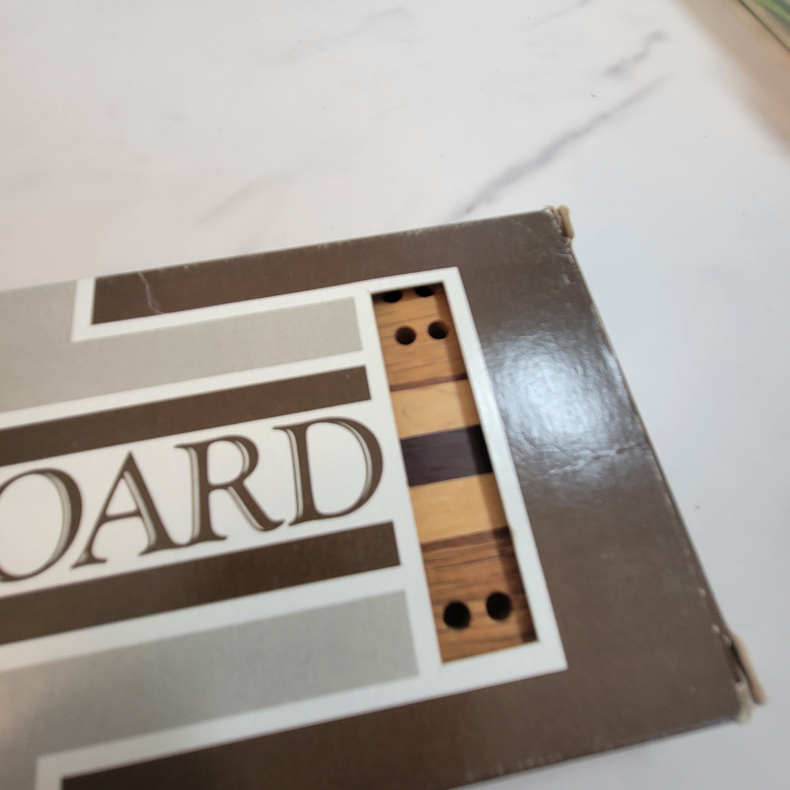 Vtg Hardwood Creations Cribbage Board Handmade Signed David Levy Metal Pegs Box