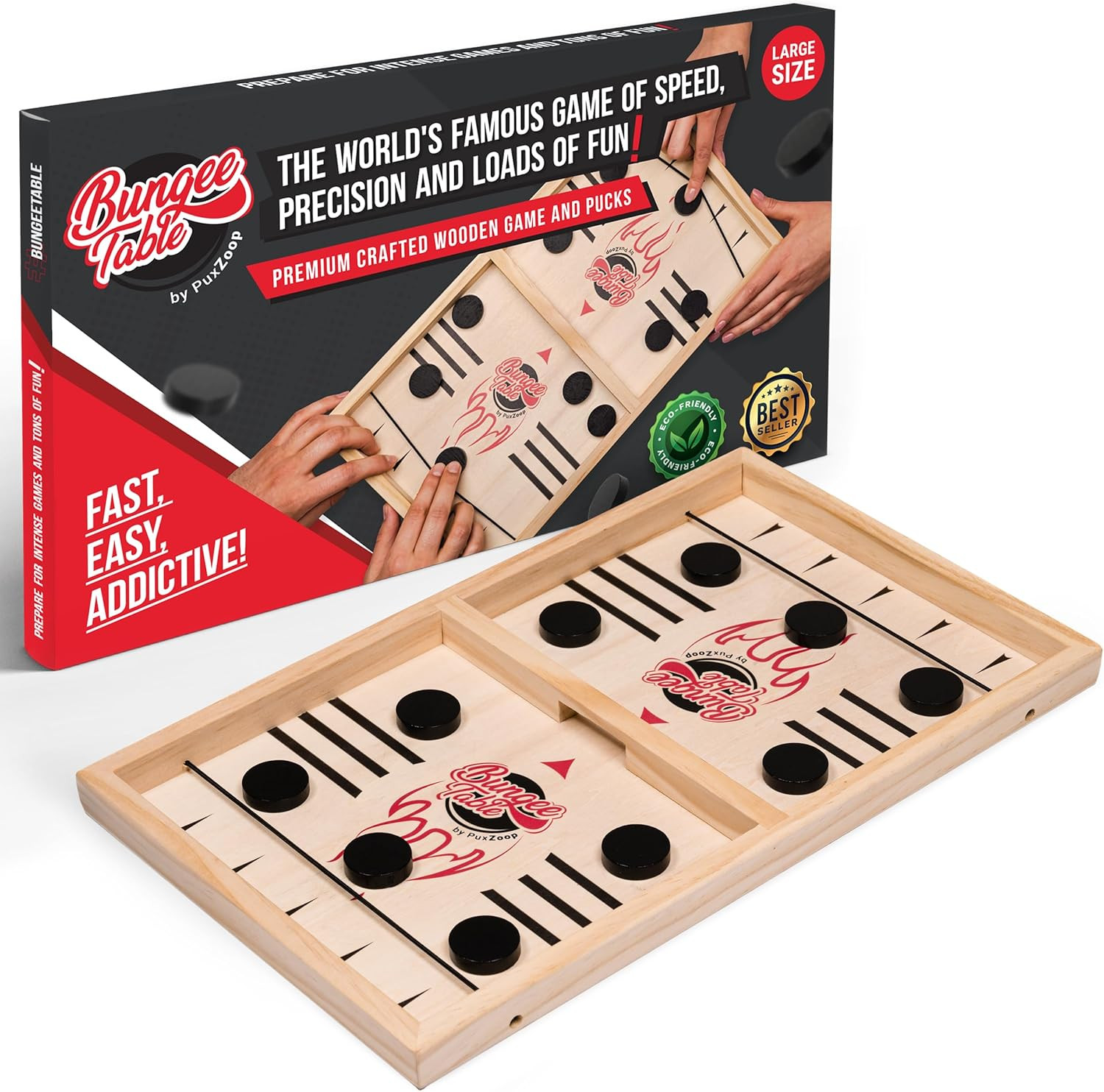 Fast Sling Puck Game – Test Your Speed and Accuracy with This Fast-Paced Wooden