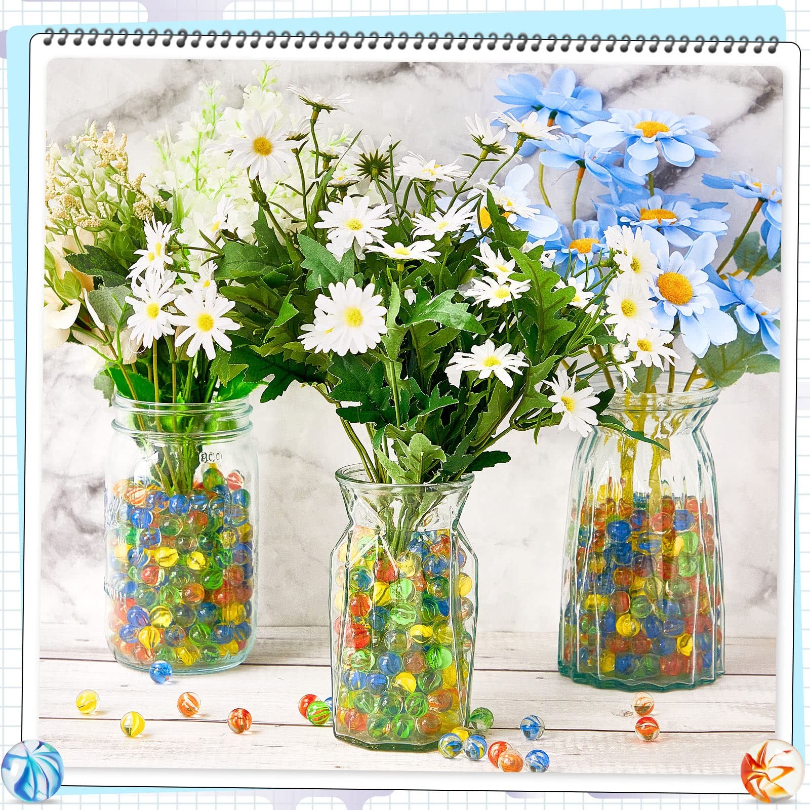 Lewtemi 1500 Pcs 8 inches (W) x 12 (L) x 1 inch (H), Classic Color