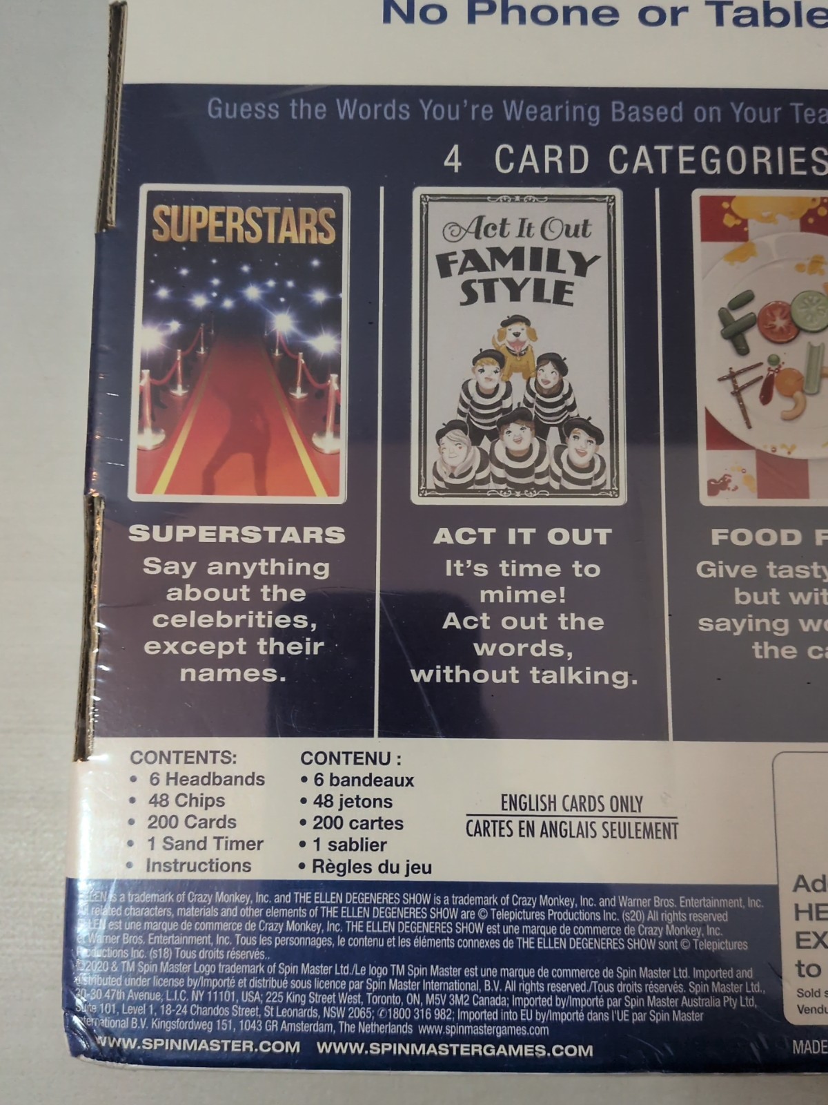 Heads Up! Party Game 3rd Edition NEW SEALED As Seen on Ellen Spinmaster