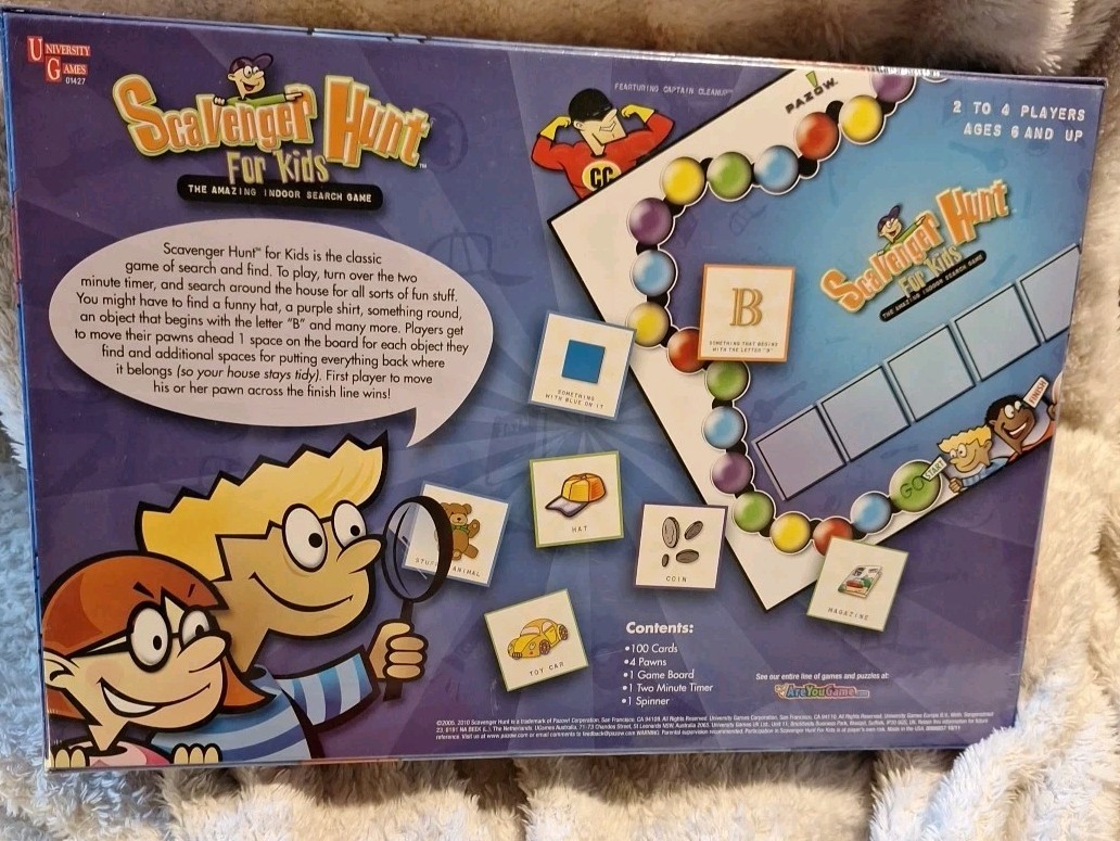 Scavenger Hunt For Kids Board Game – New & Sealed – Amazing Indoor Search Game