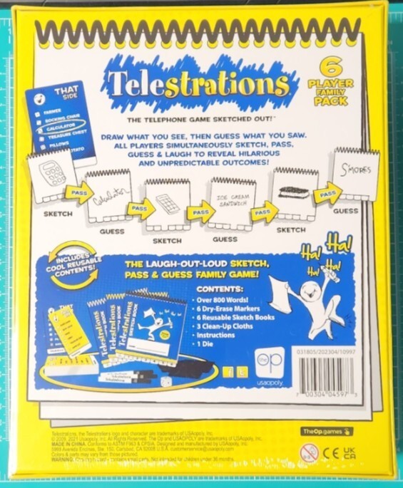 NEW & SEALED – Telestrations Family Party Board Game, 4-6 Players, Ages 8+
