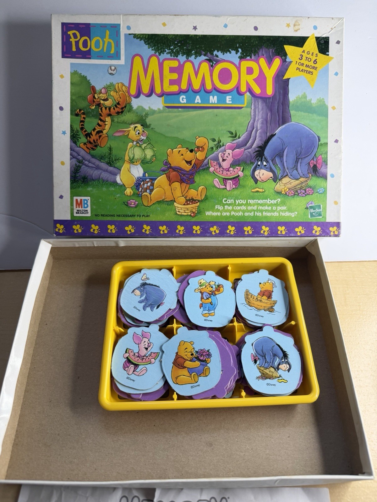 Vintage Milton Bradley Winnie the Pooh Memory Game Matching Game 1999 New Sealed