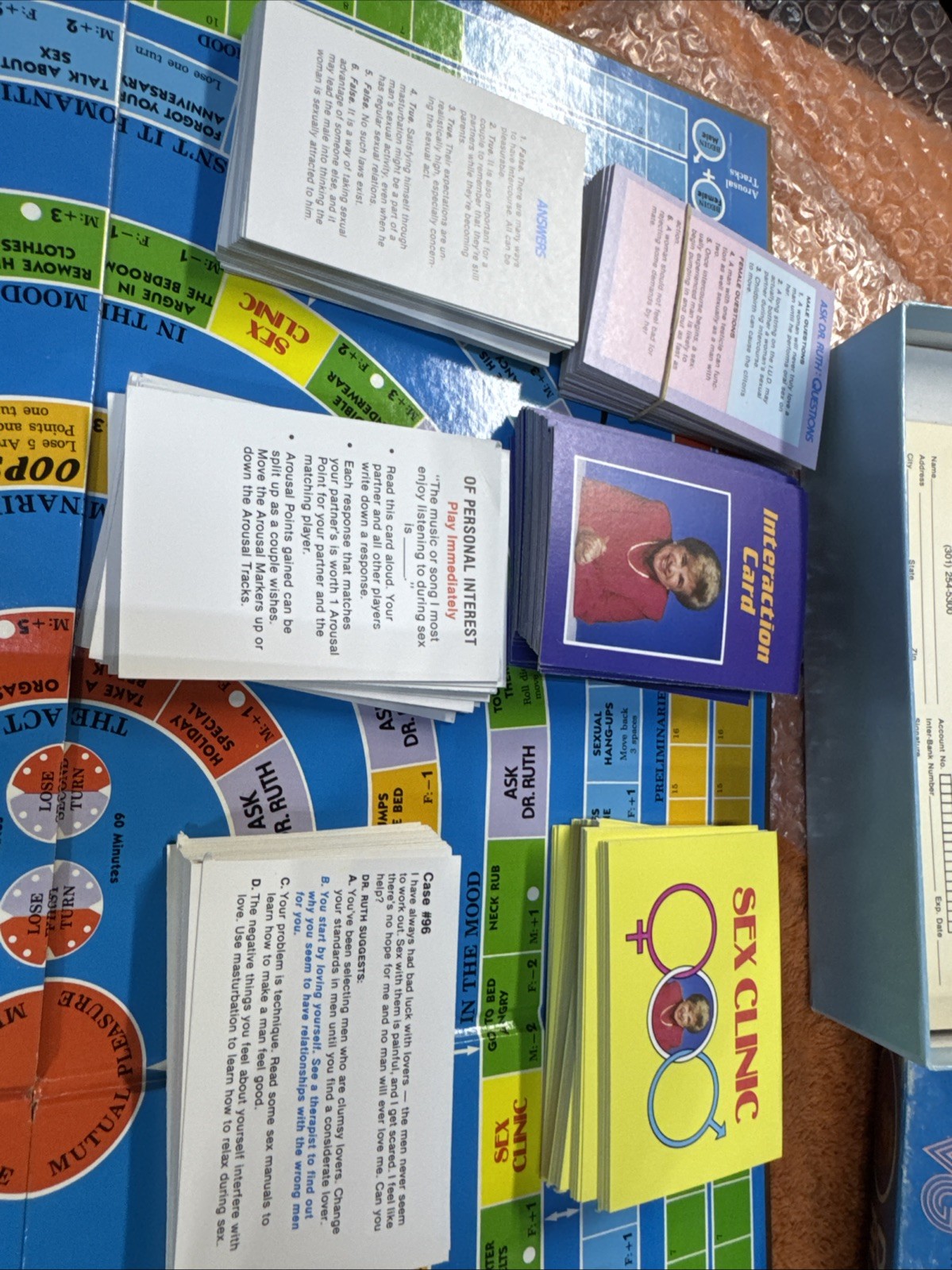 Dr Ruth’s Game Of Good Sex 1985 Vintage For 1-2 Couples Great Condition Complete