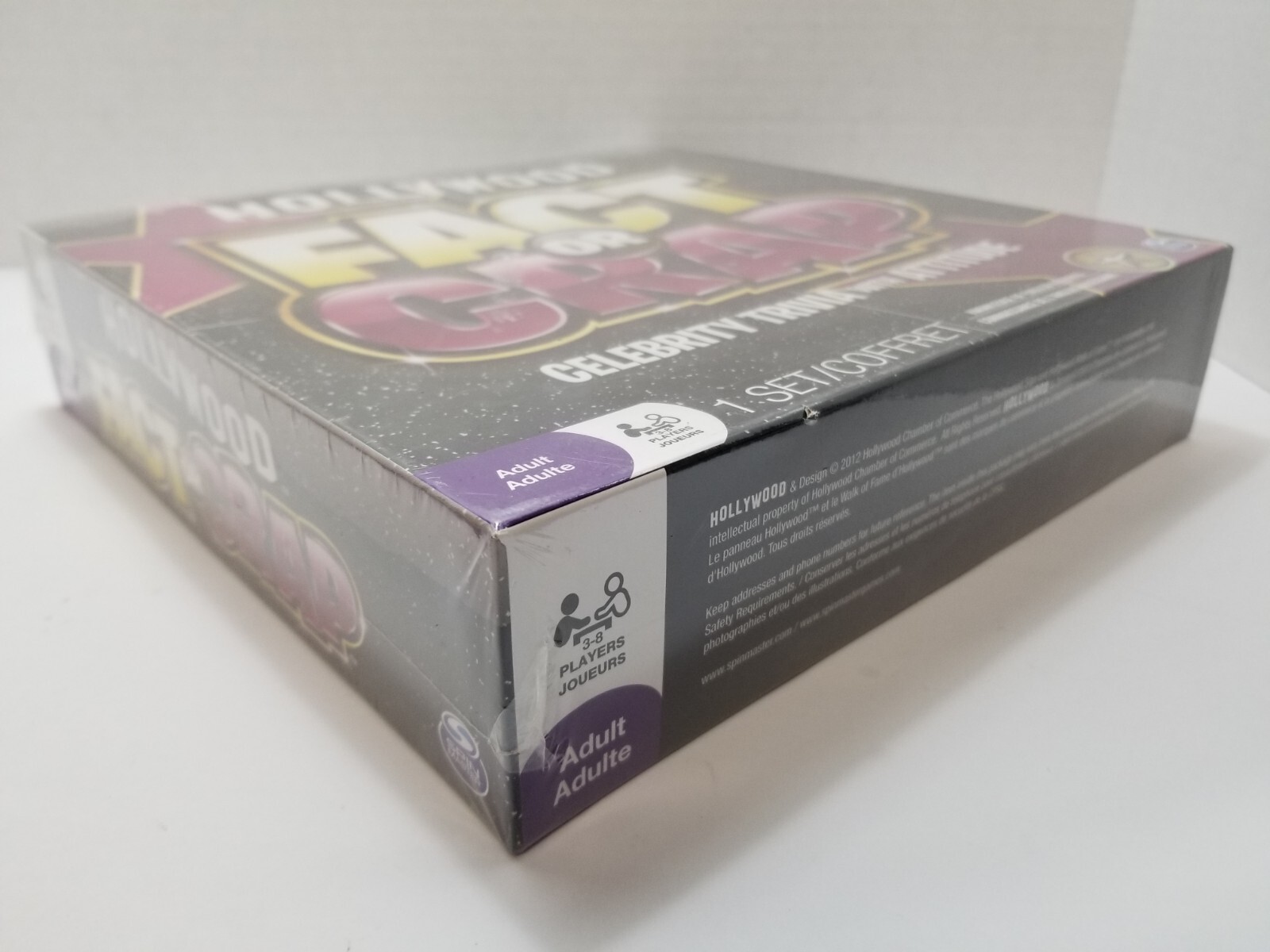 Hollywood Fact Or Crap Celebrity Trivia Board Game Spin Master New And Sealed