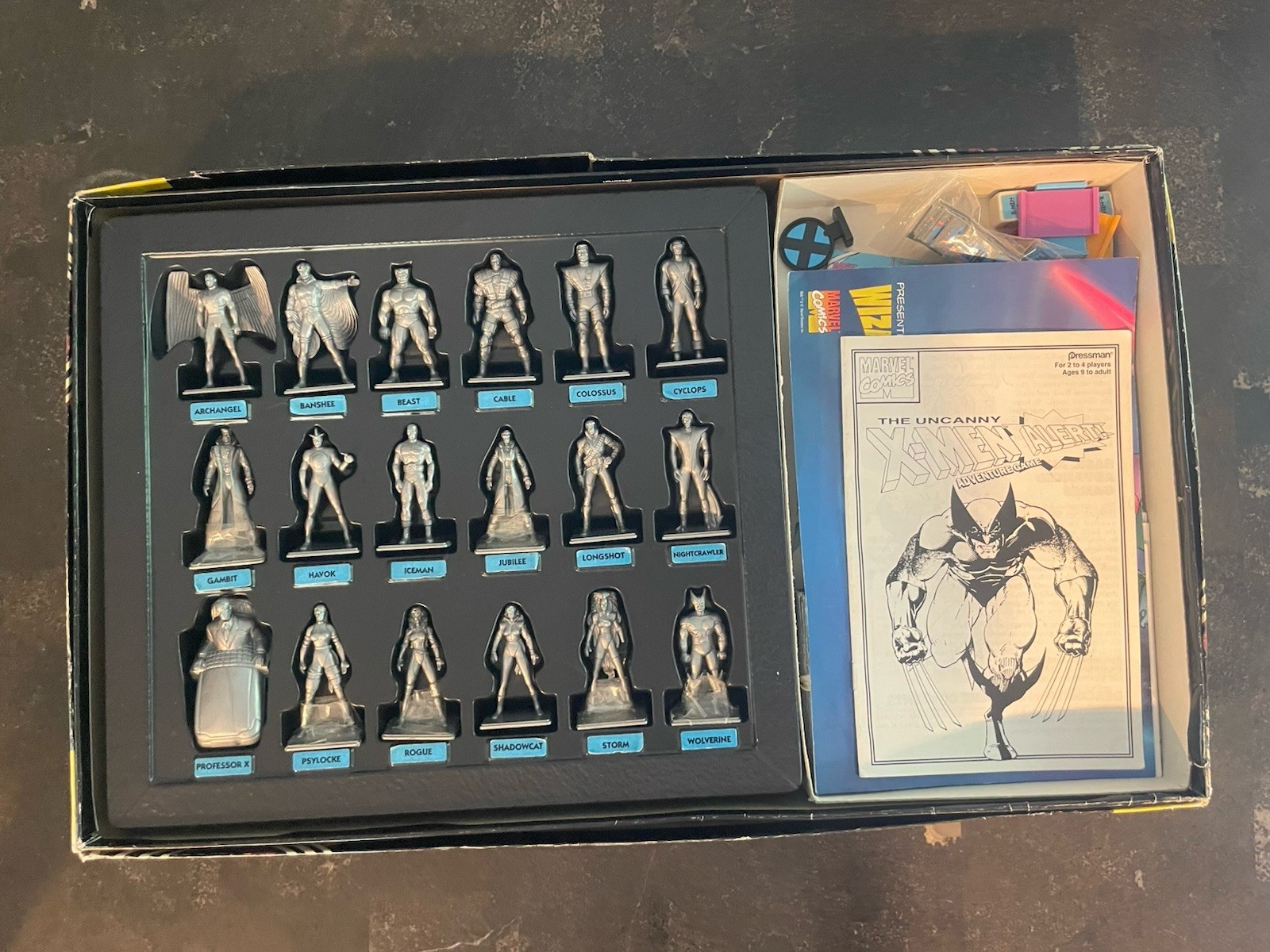 Marvel Comics The Uncanny X-Men Alert Adventure Board Game Pressman Vintage 1992