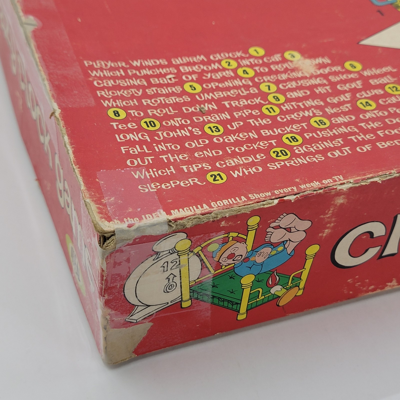 vintage 1964 Crazy Clock Game Ideal “99%” complete!