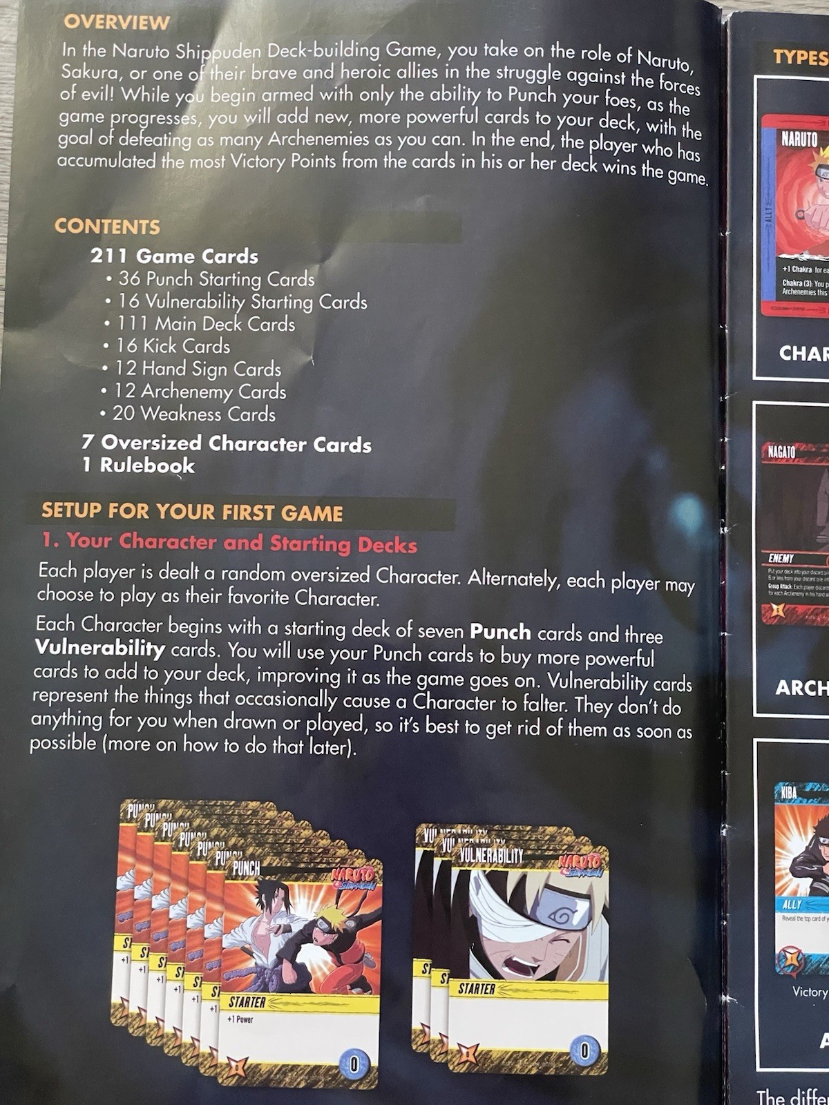 Naruto Shippuden Deck-Building Game by Cryptozoic (Incomplete, Missing 2 Cards)
