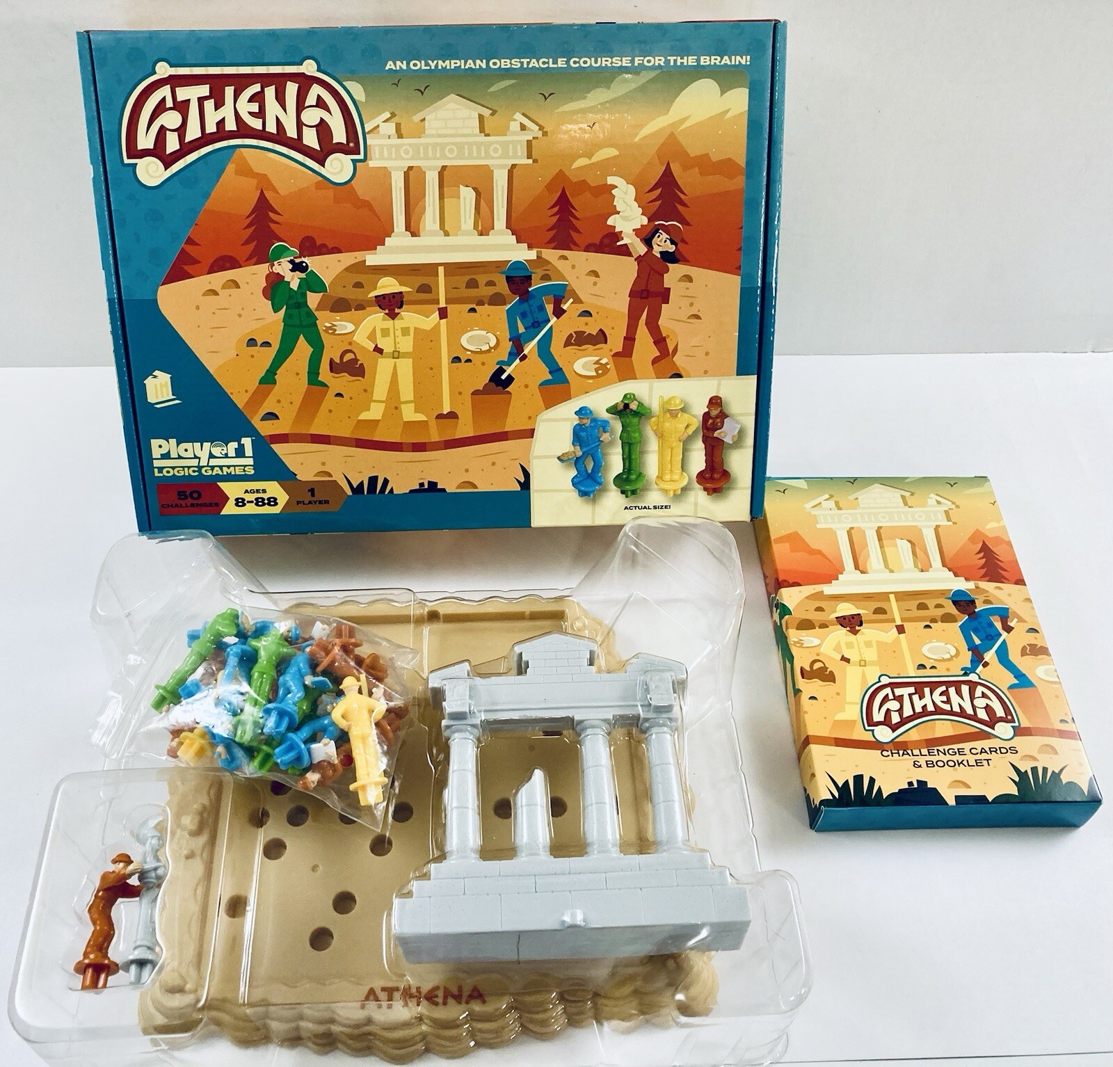 ATHENA Single Player Logic Game, 50 Challenges & Puzzle Player 1 Logic Games
