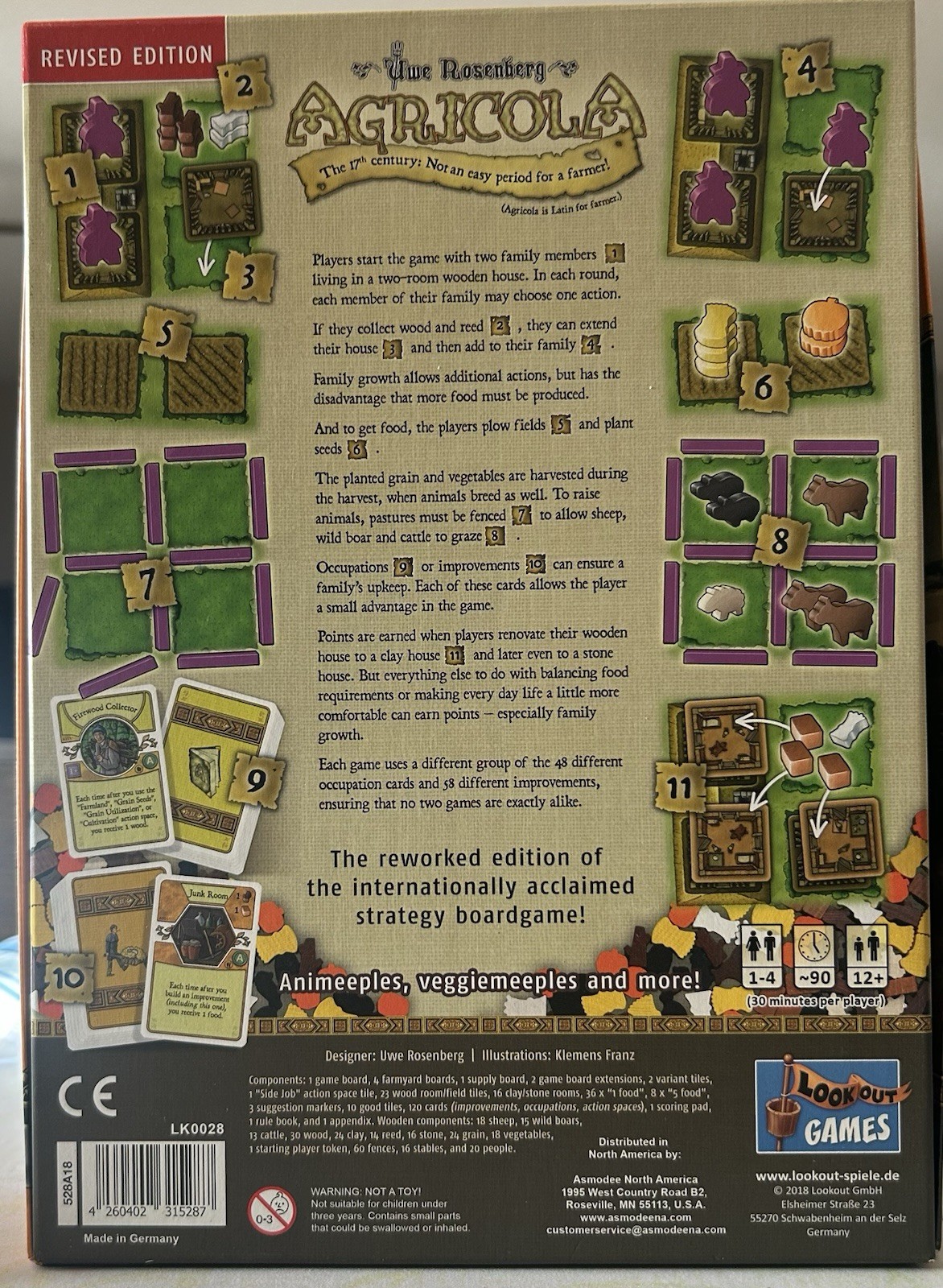 Agricola Board Game Revised Edition Complete