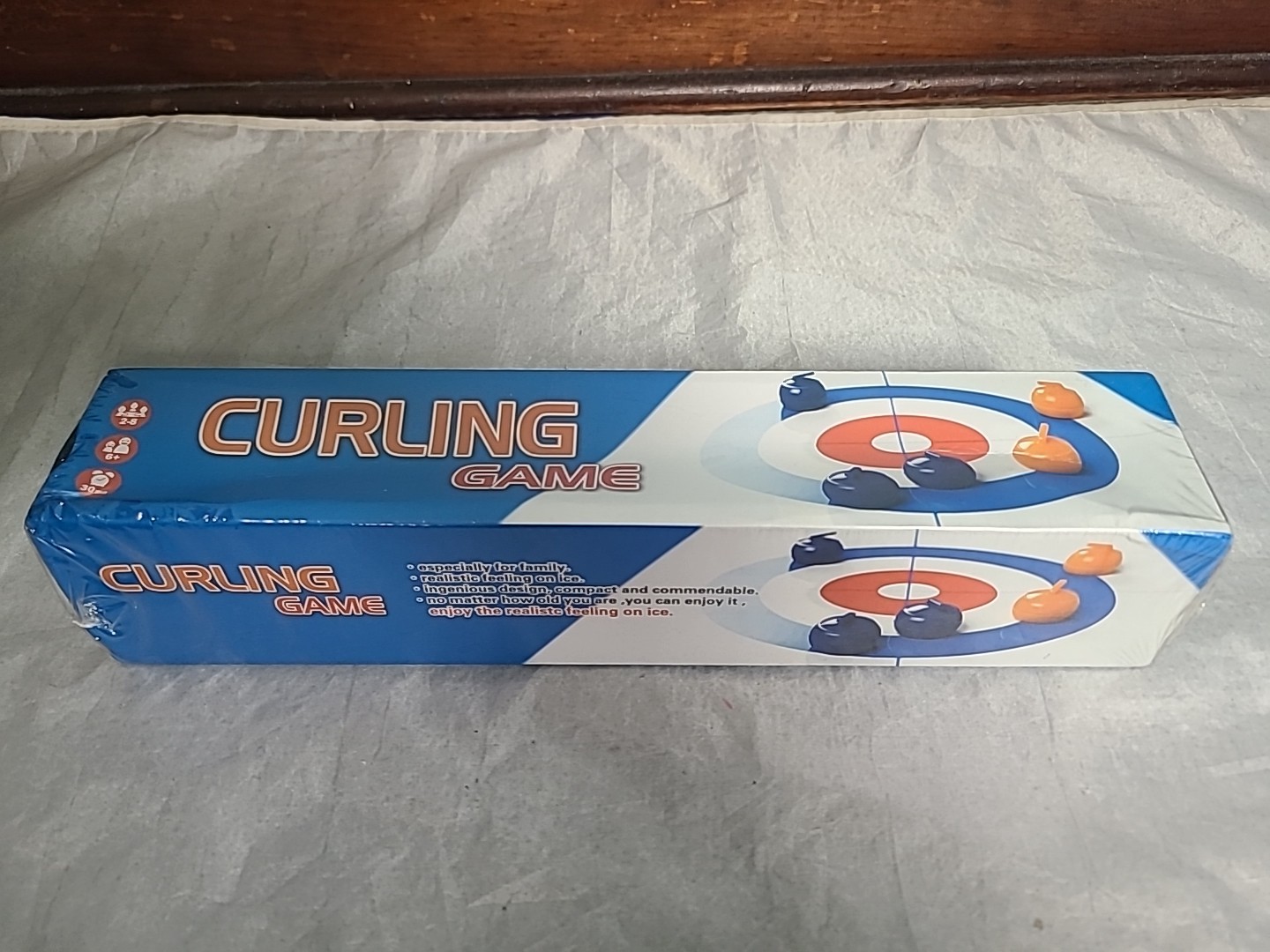 Table Top Curling Game- Foats Sealed- Family Fun-Any Age- Take Any Where