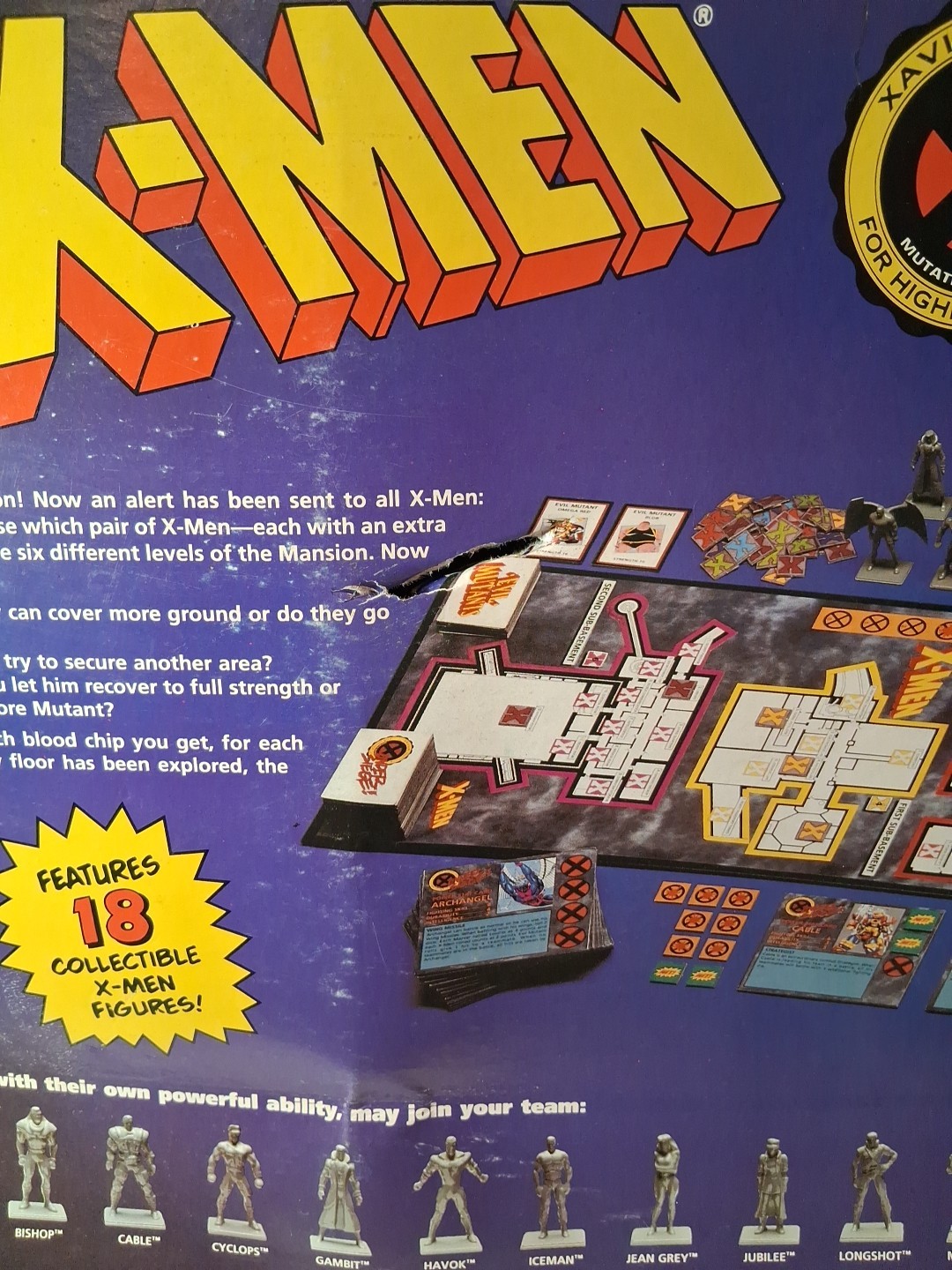 INCOMPLETE Marvel Comics X-Men Under Siege Board Game – Vintage / Rare / 1994