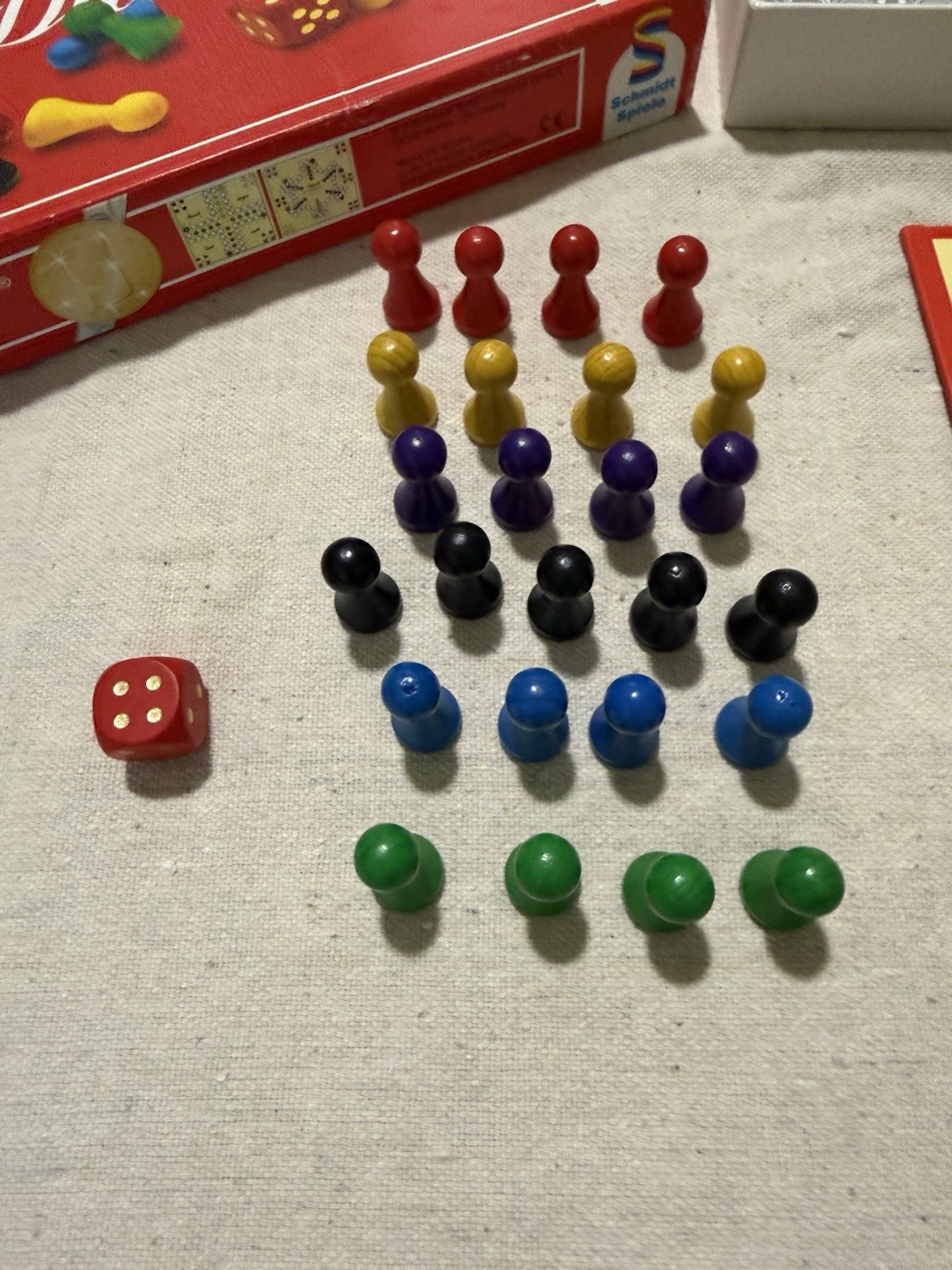 Vintage Schmidt Spiele Mensch Argere Dich Nicht Board Game Completed