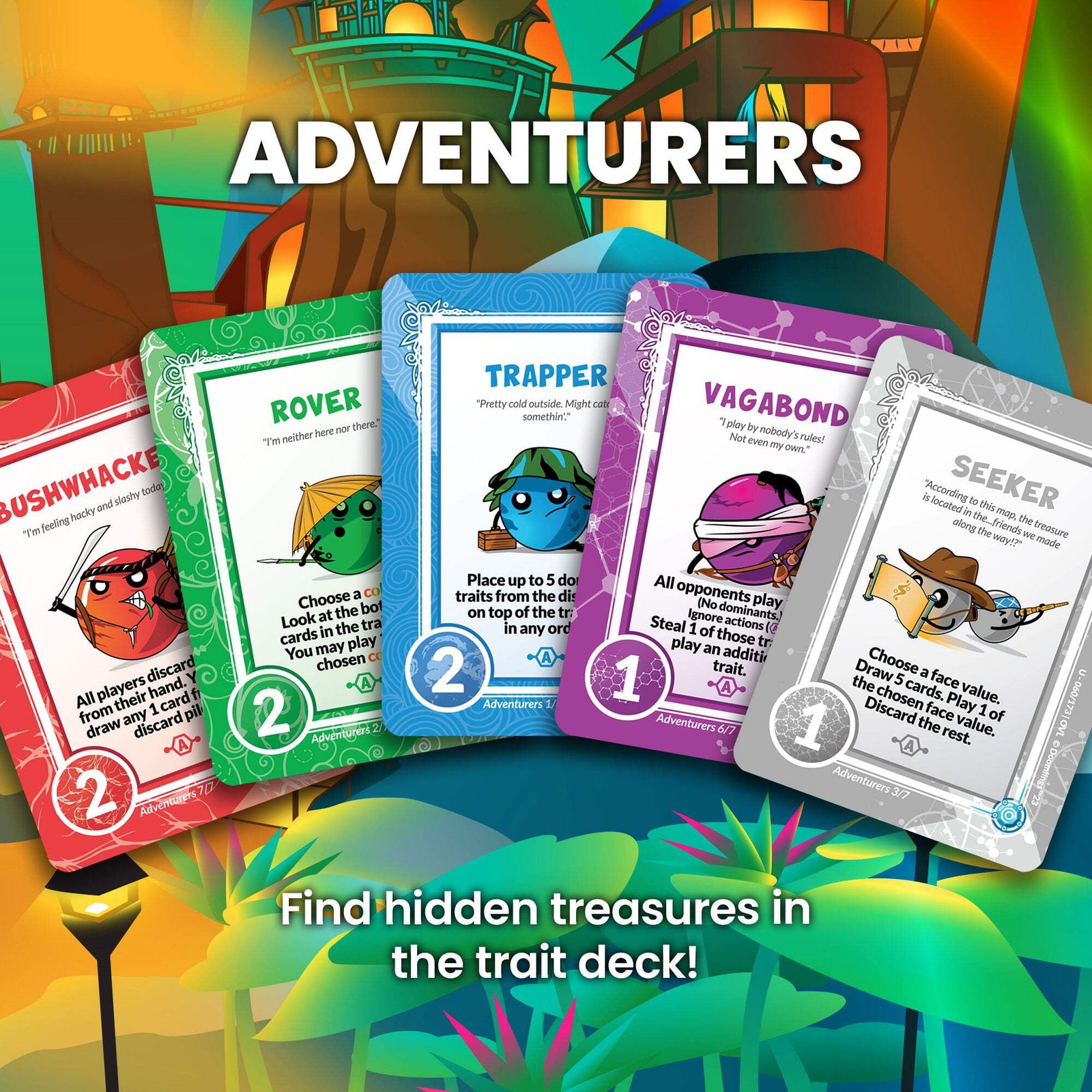 Doomlings Overlush Mystery Expansion Card Game 4X Booster Packs 60 Total Cards